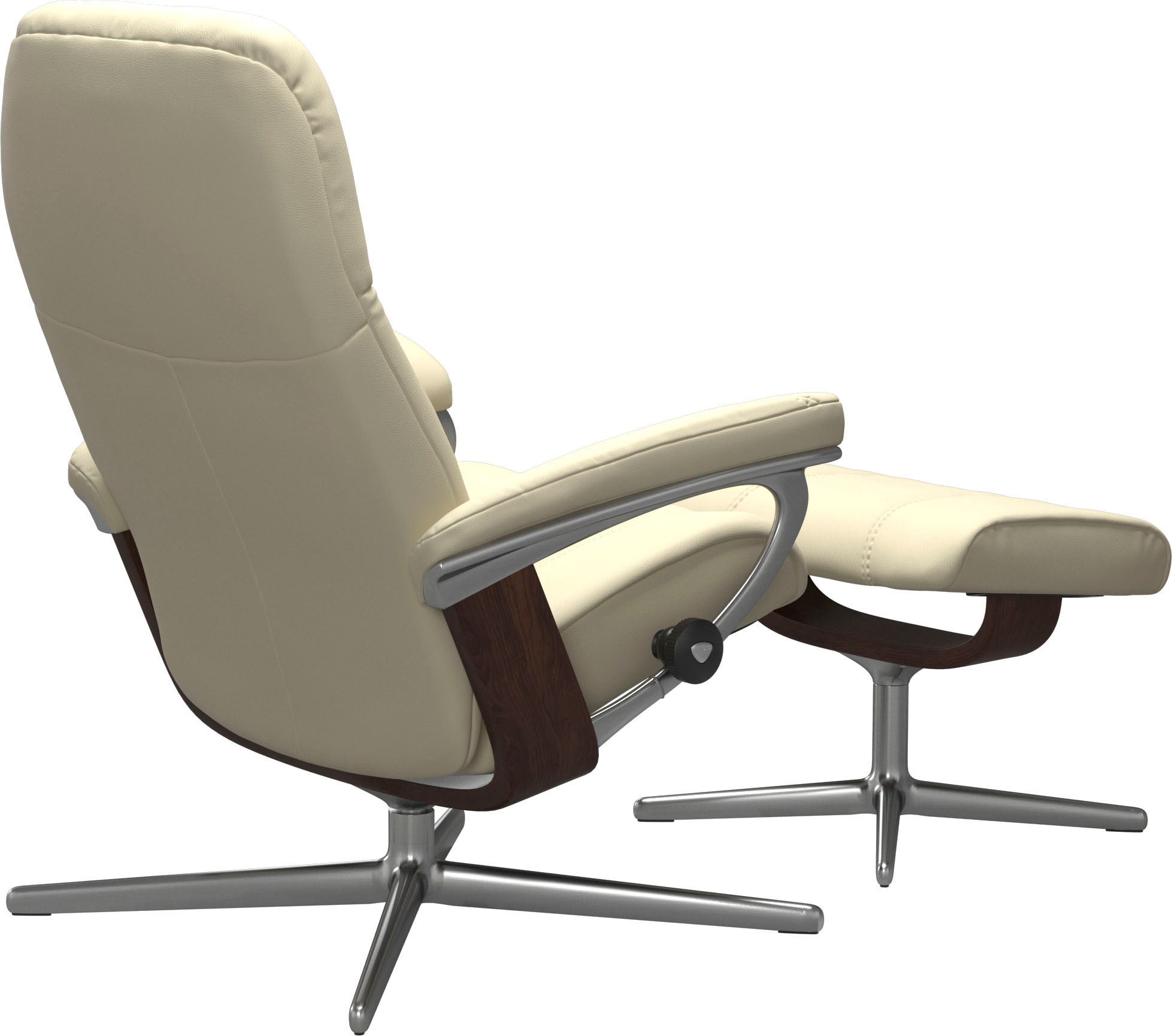 Stressless® Fußhocker »Consul«, mit Cross Base, Größe S, M & L, Holzakzent Braun