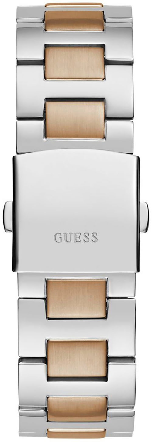 Guess Multifunktionsuhr »EQUITY«, Armbanduhr, Quarzuhr, Herrenuhr, Edelstahlarmband