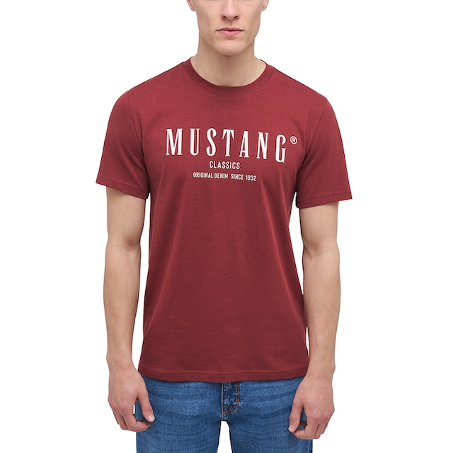 bei T-Shirt MUSTANG Print-Shirt« »Mustang online Kurzarmshirt