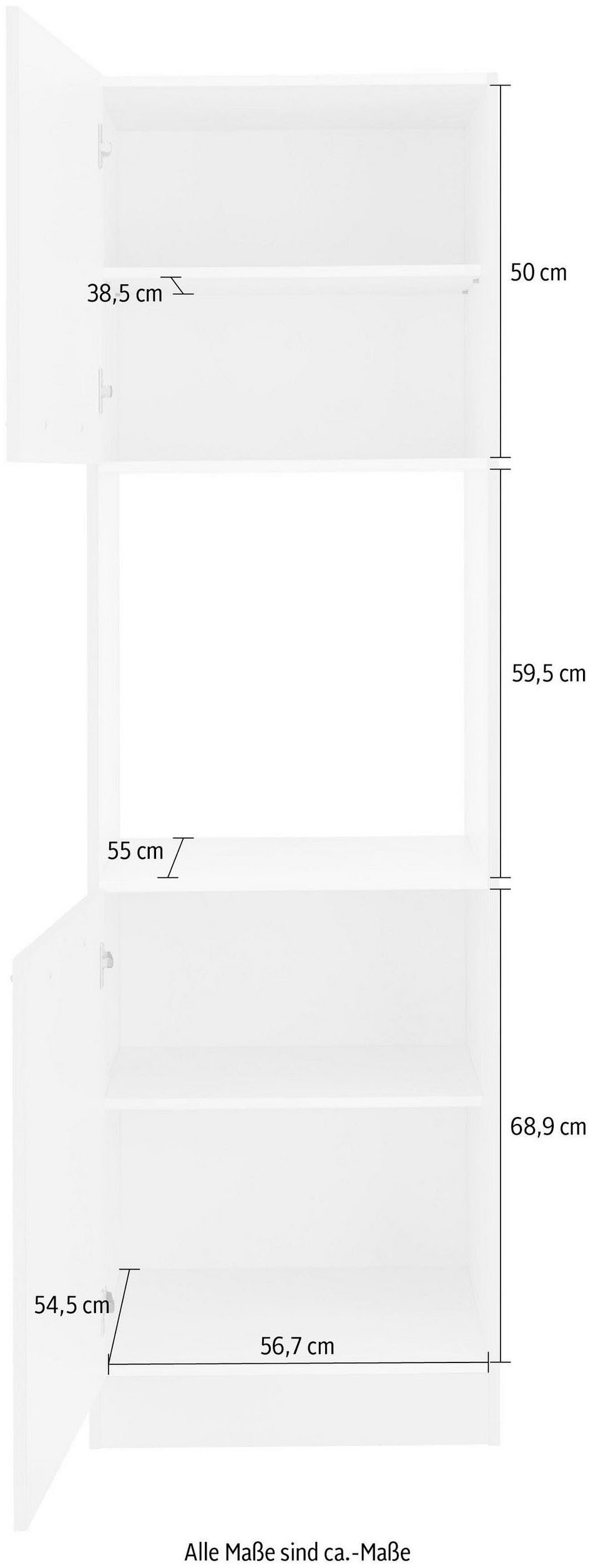 wiho Küchen Backofenumbauschrank »Unna« 60 cm breit