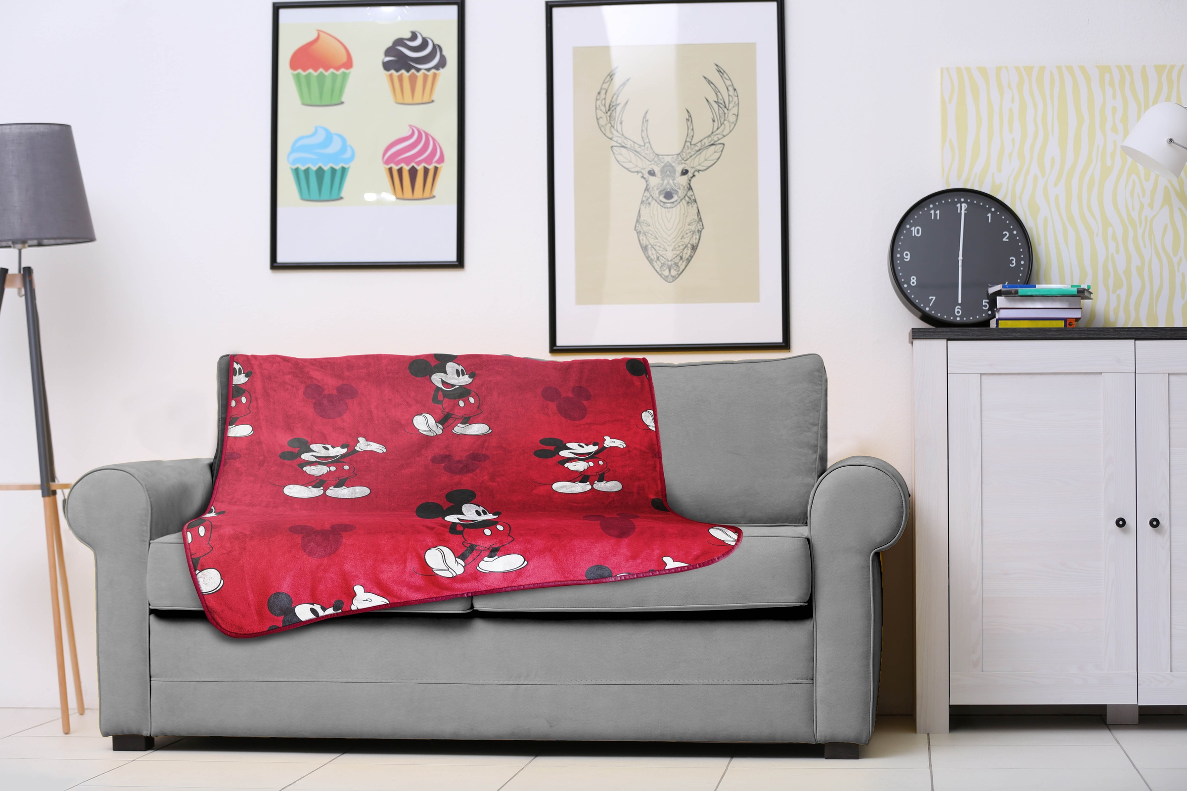 Disney Kinderdecke »Disney Decke Mickey Mouse« rot, gemütlich, 130 x 150 cm