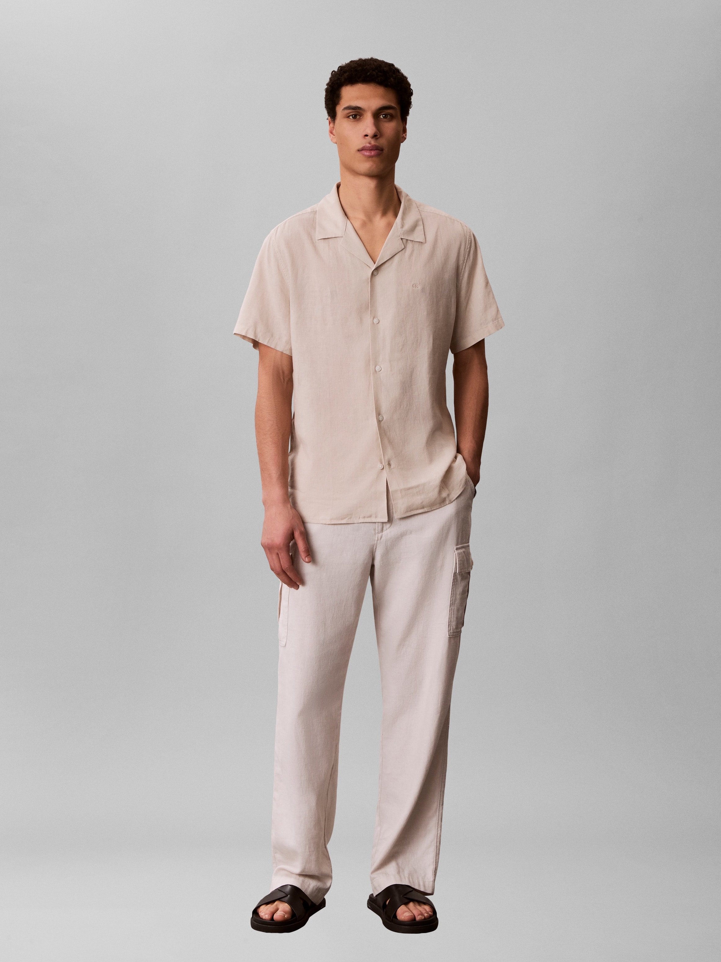 Calvin Klein Jeans Leinenhemd »LINEN CLASSIC« Regular Fit, Leinen-Viskosemix
