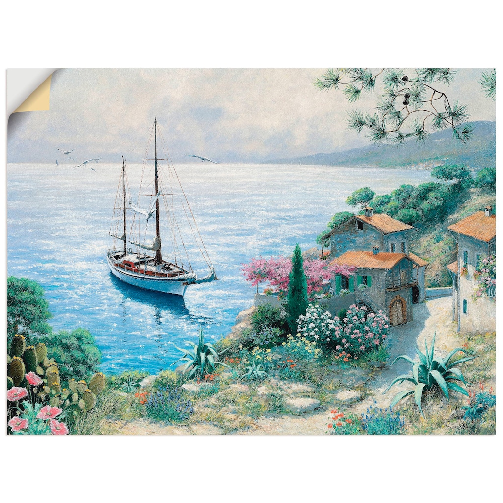 Artland Wandbild »Die Bucht«, Boote & Schiffe, (1 St.)