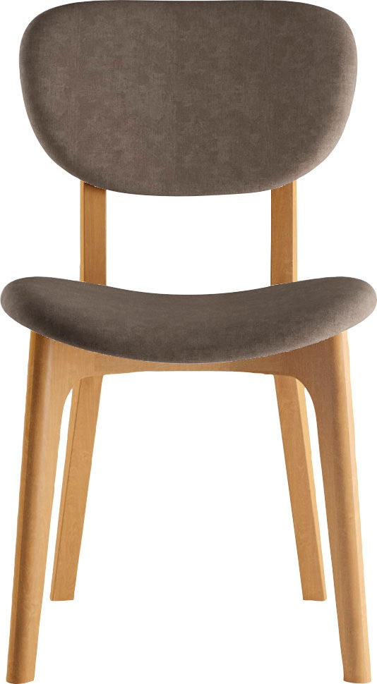 INOSIGN Stuhl »COZY Made in Italy«, (Set), 2 St., Microfaser, Gestell in Buche, Kirsch- oder Nussbaum, Massivholz, Design Stuhl