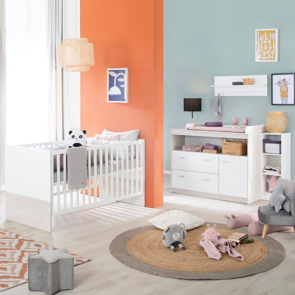 roba® Babymöbel-Set »Julia«, (Spar-Set, 2 St., Gitterbett, Wickelkommode)