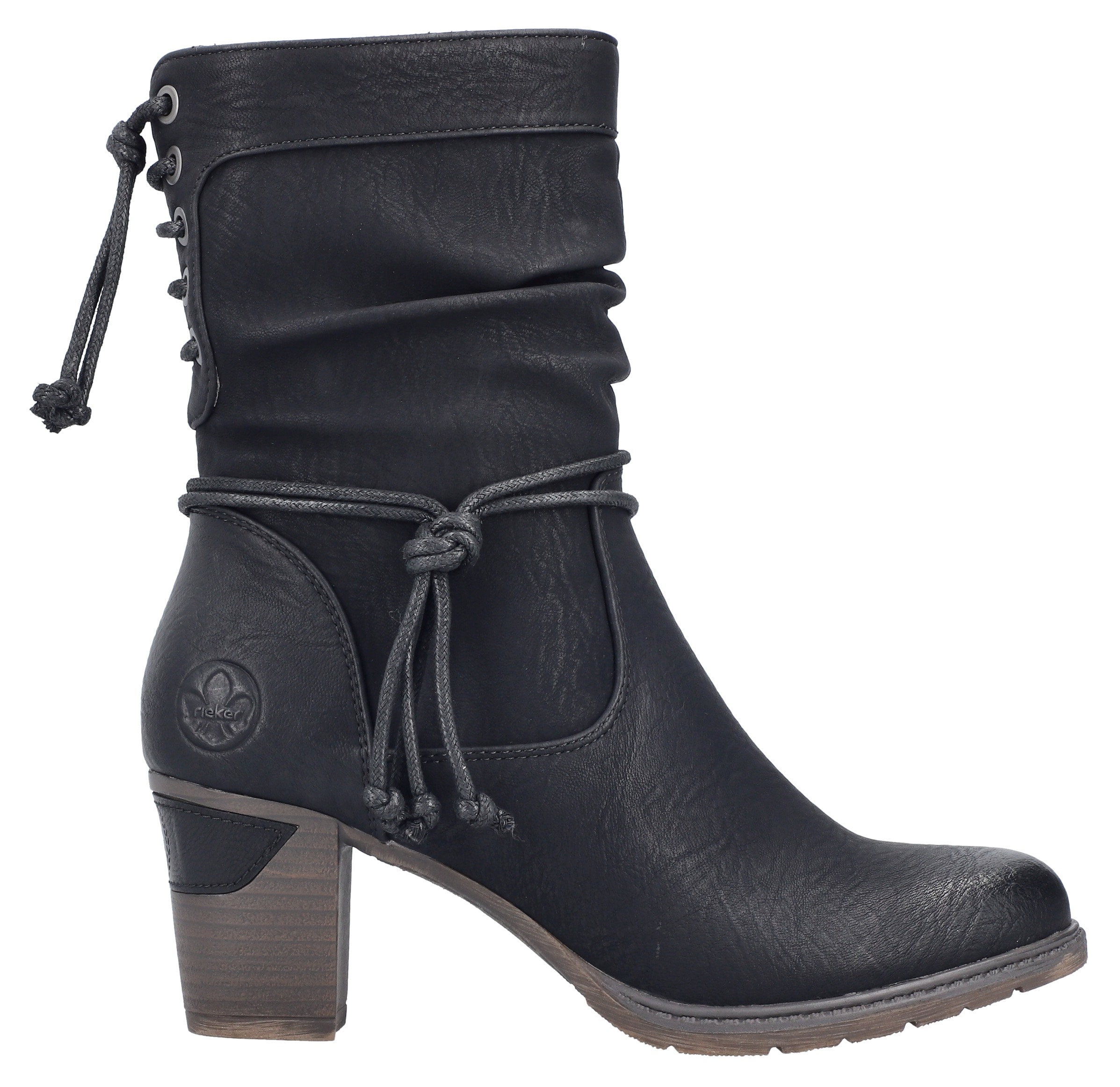 Rieker Cowboy Stiefelette, Westernstiefelette, Stiefelette mit Slouchy-Schaft