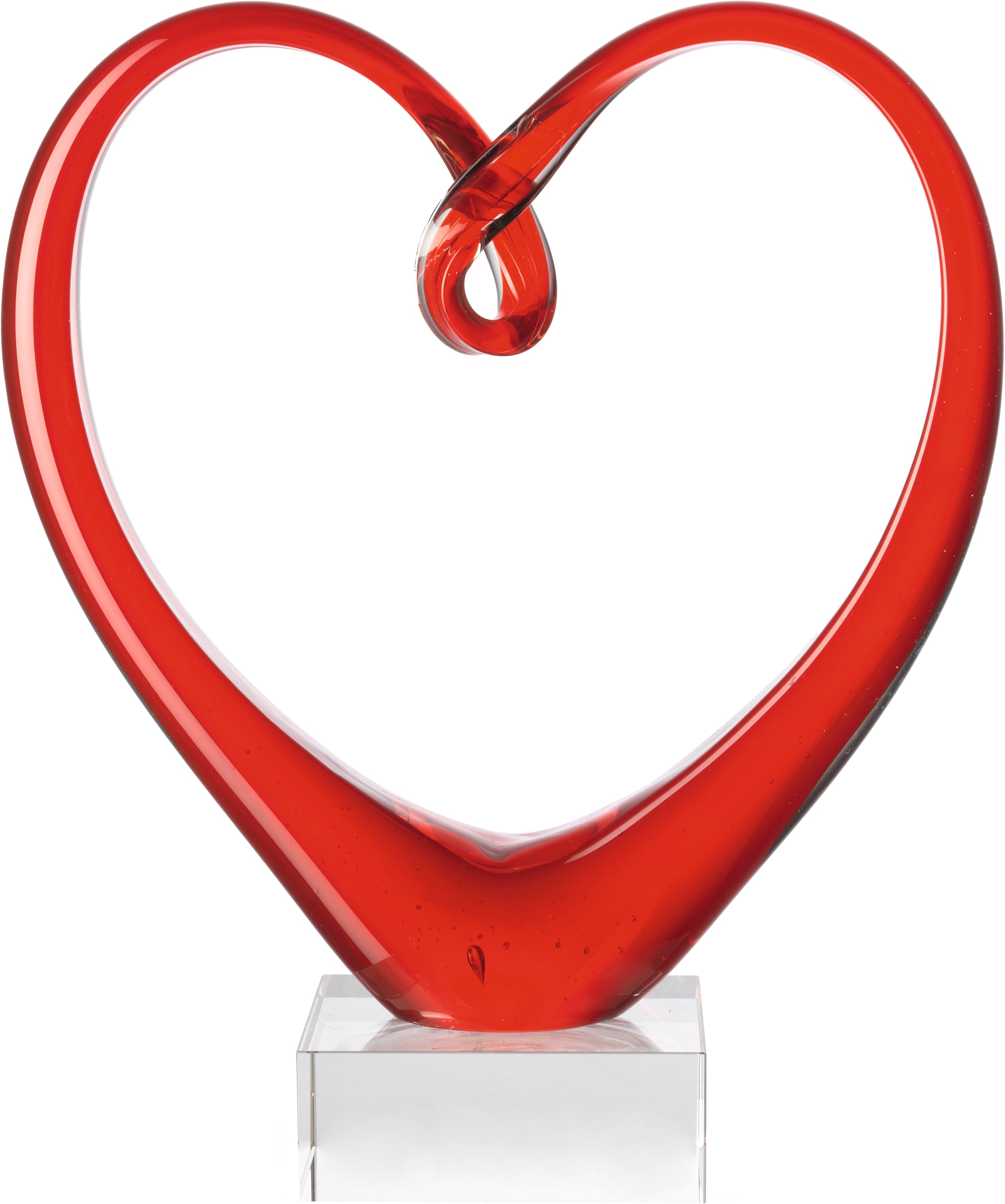 LEONARDO Dekofigur »Herzskulptur HEART 24 cm rot«