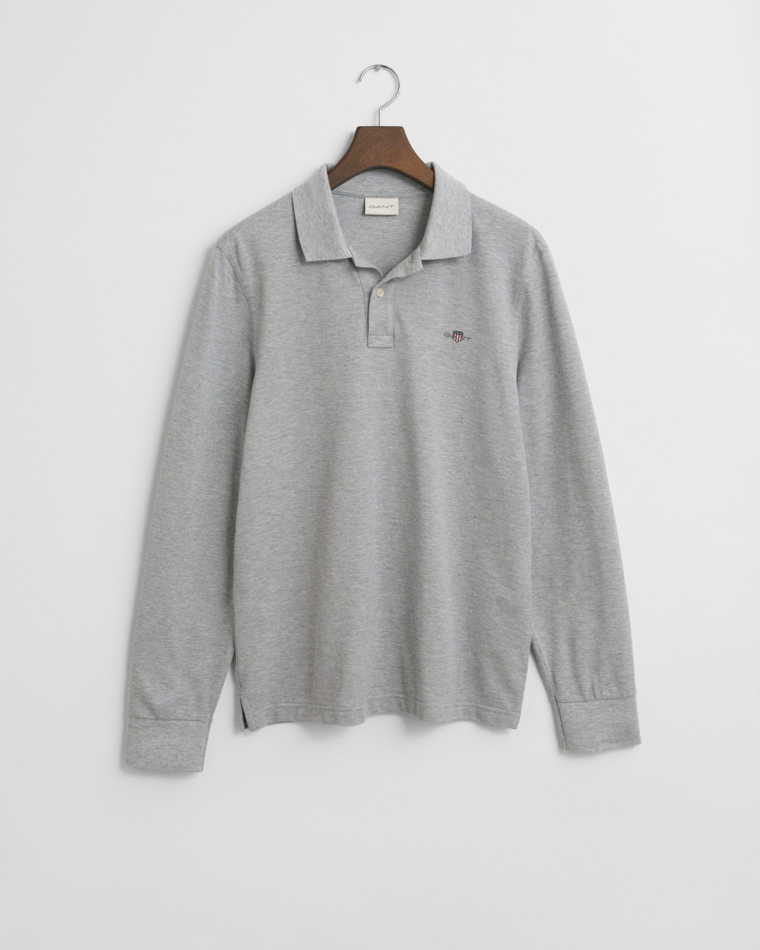 Gant Poloshirt »REG SHIELD LS PIQUE RUGGER«, mit Logotickerei auf der Brust