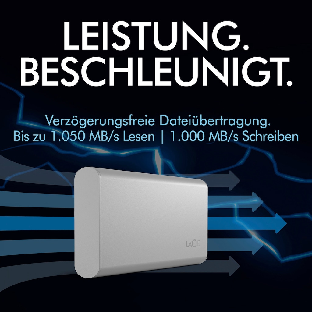 LaCie externe SSD »Portable SSD 1TB«, 2,5 Zoll, Anschluss USB