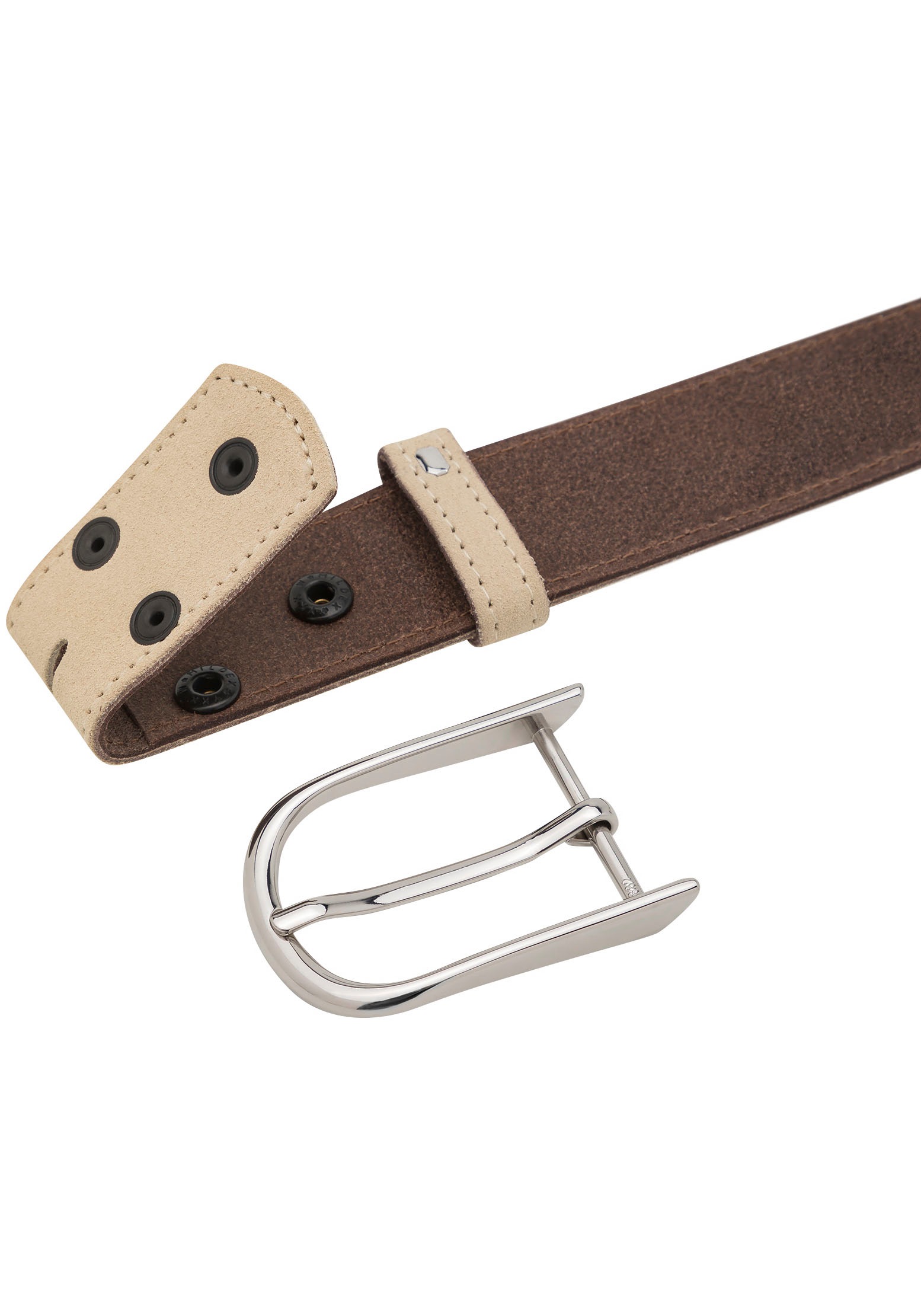 Rettungsring Gürtel Ledergürtel mit austauschbarer Schließe »Filigran Silber«