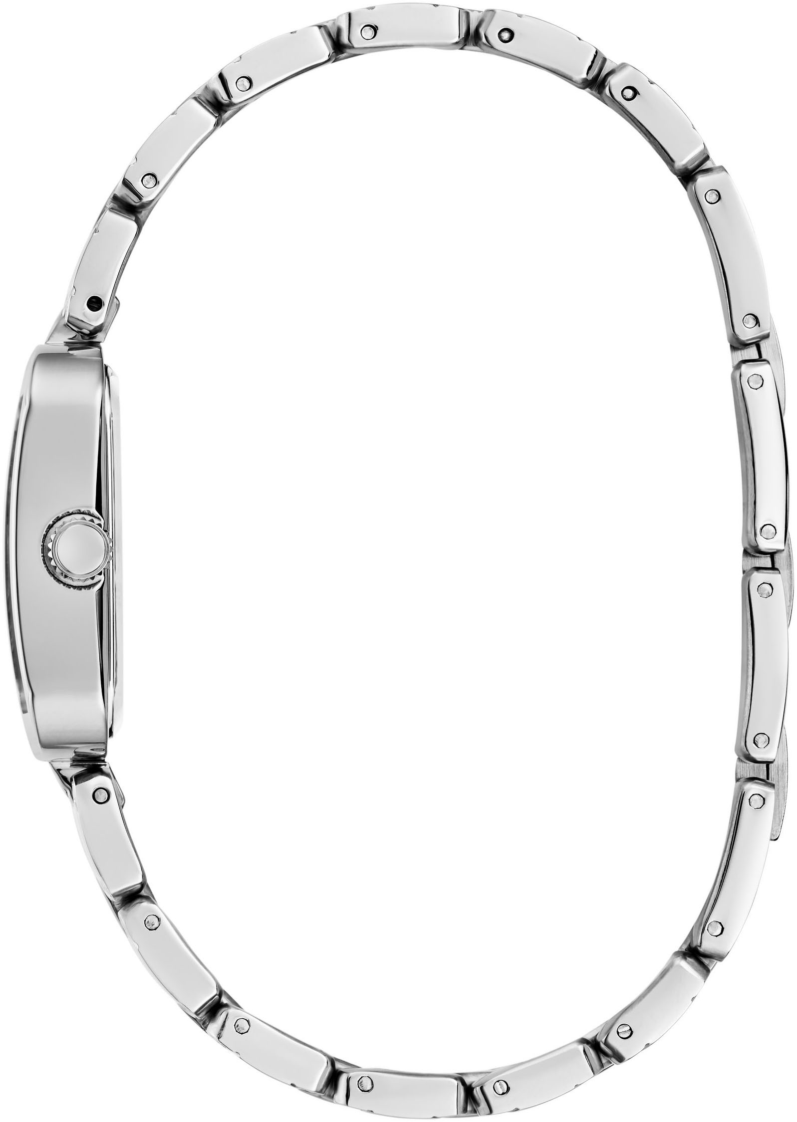 Guess Quarzuhr »ISLA«, Armbanduhr, Damenuhr, Edelstahlarmband