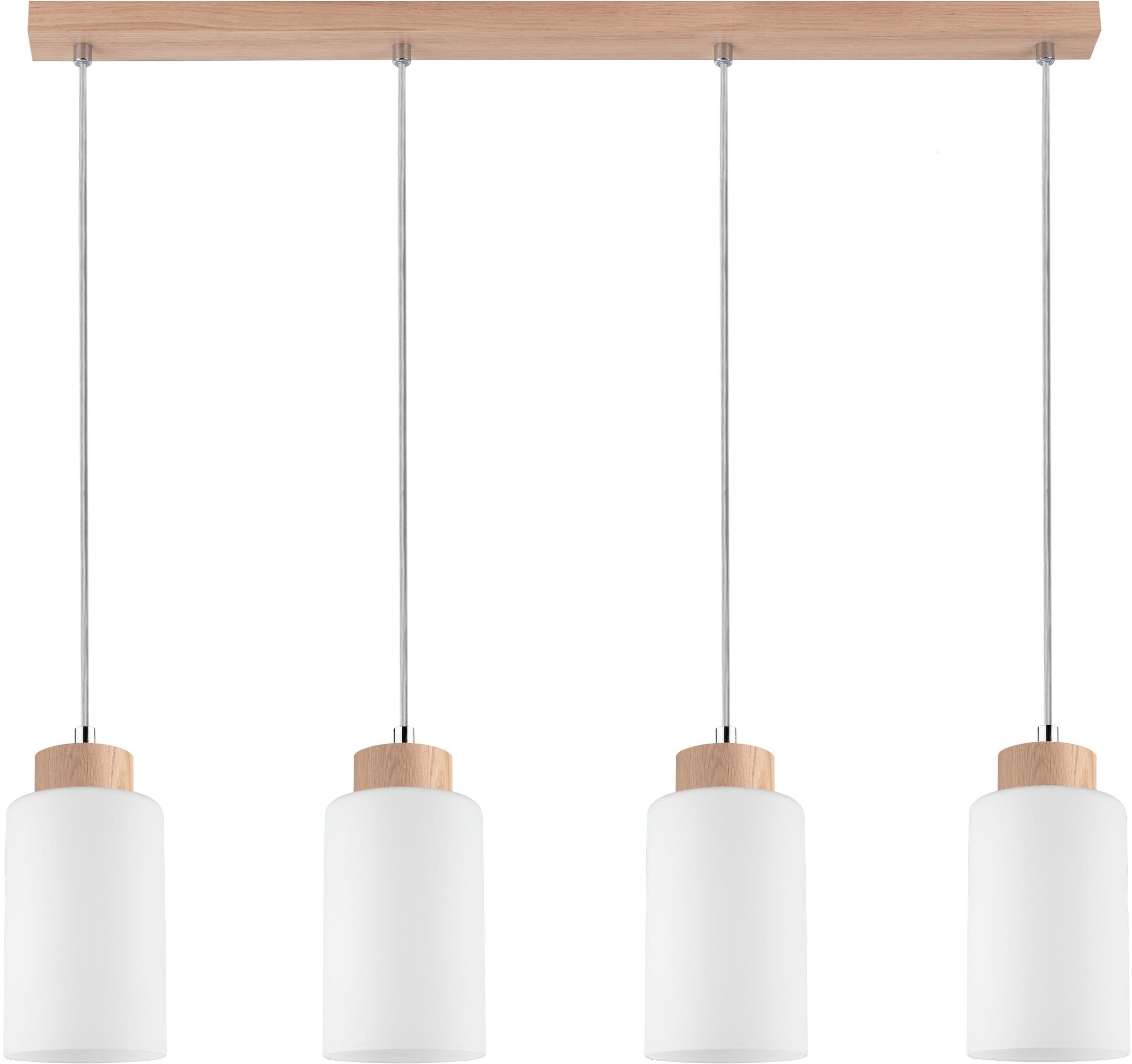 SPOT Light Pendelleuchte »BOSCO WOOD«, 4 flammig, Leuchtmittel E27   ohne L günstig online kaufen