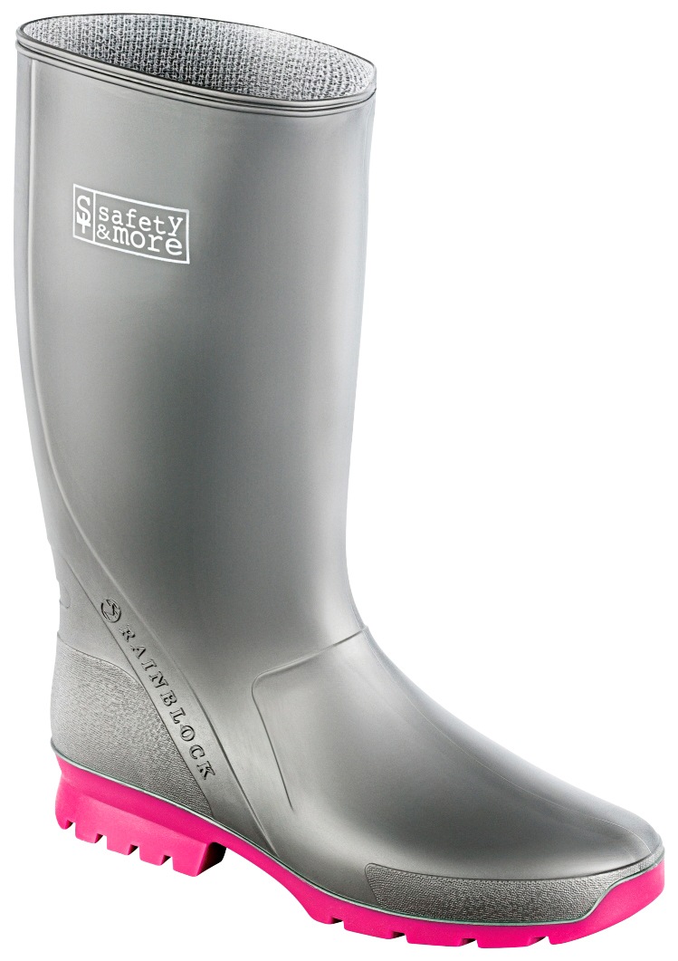 Gummistiefel „Amy“, Gr. 40, grau-pink