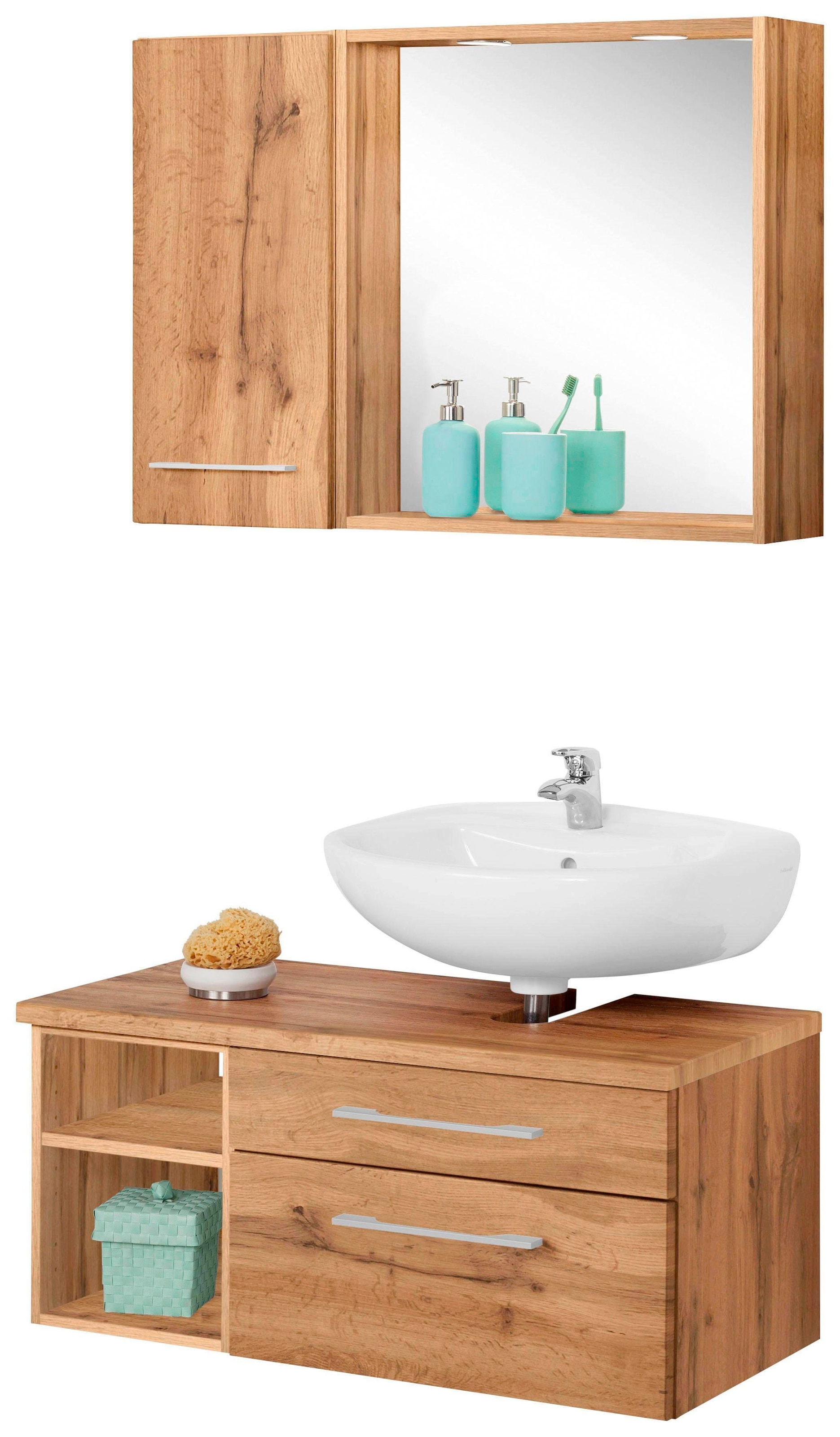 welltime Badmöbel-Set »Davos« 3 Stk. tlg. günstig online kaufen