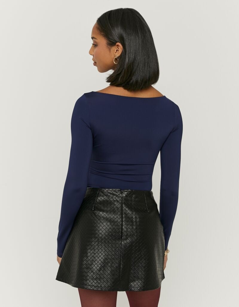 Tally Weijl Langarmbody »SBOPABOTIC« Materialmix, figurbetont