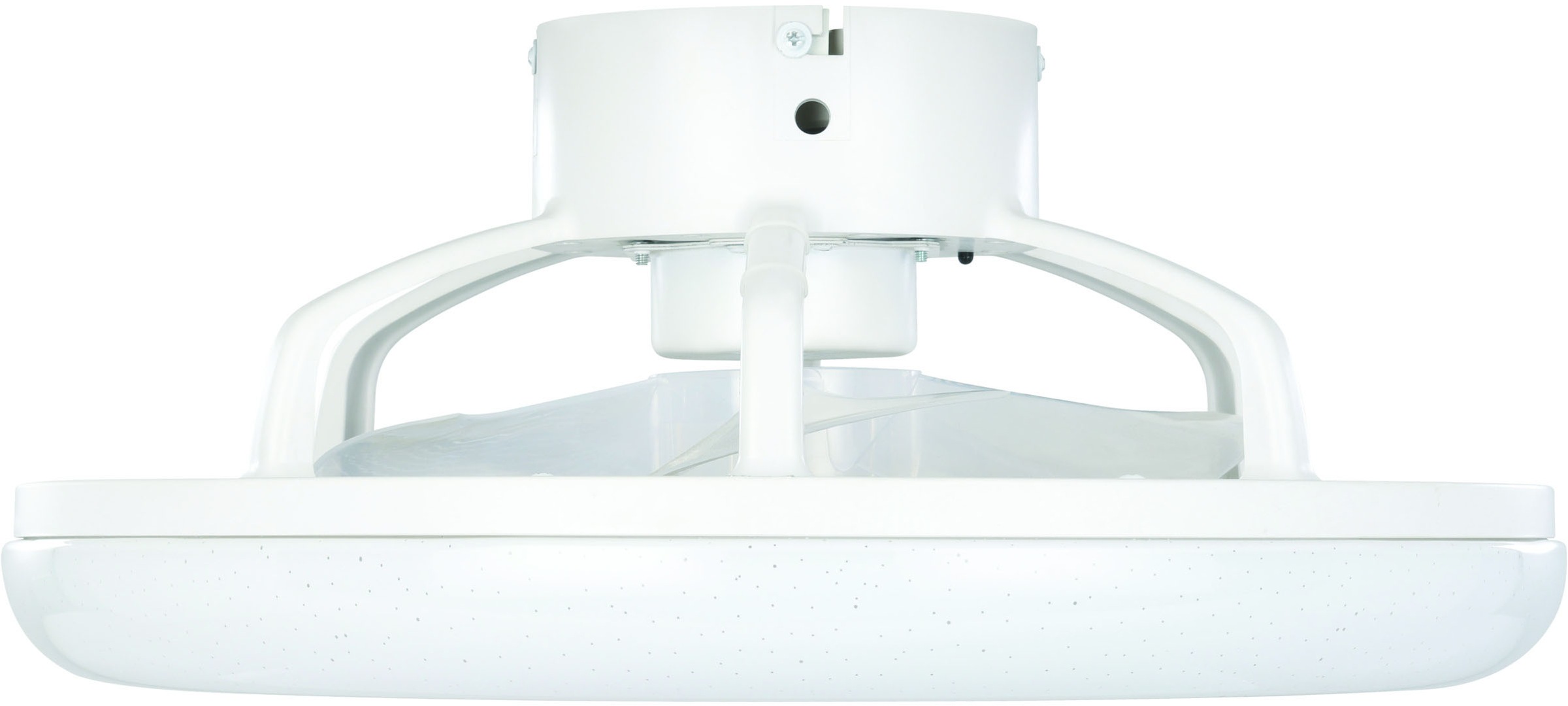 EGLO LED Deckenleuchte »KOSTRENA Leuchte und Ventilator - ABS - LED - 3X8,5W - IP20« LED-Modul 1 Stk. Kaltweiß | Neutralweiß | Warmweiß Deckenventilator, Deckenleuchte, Wohnzimmer, Schlafzimmer, H19xØ45,5cm