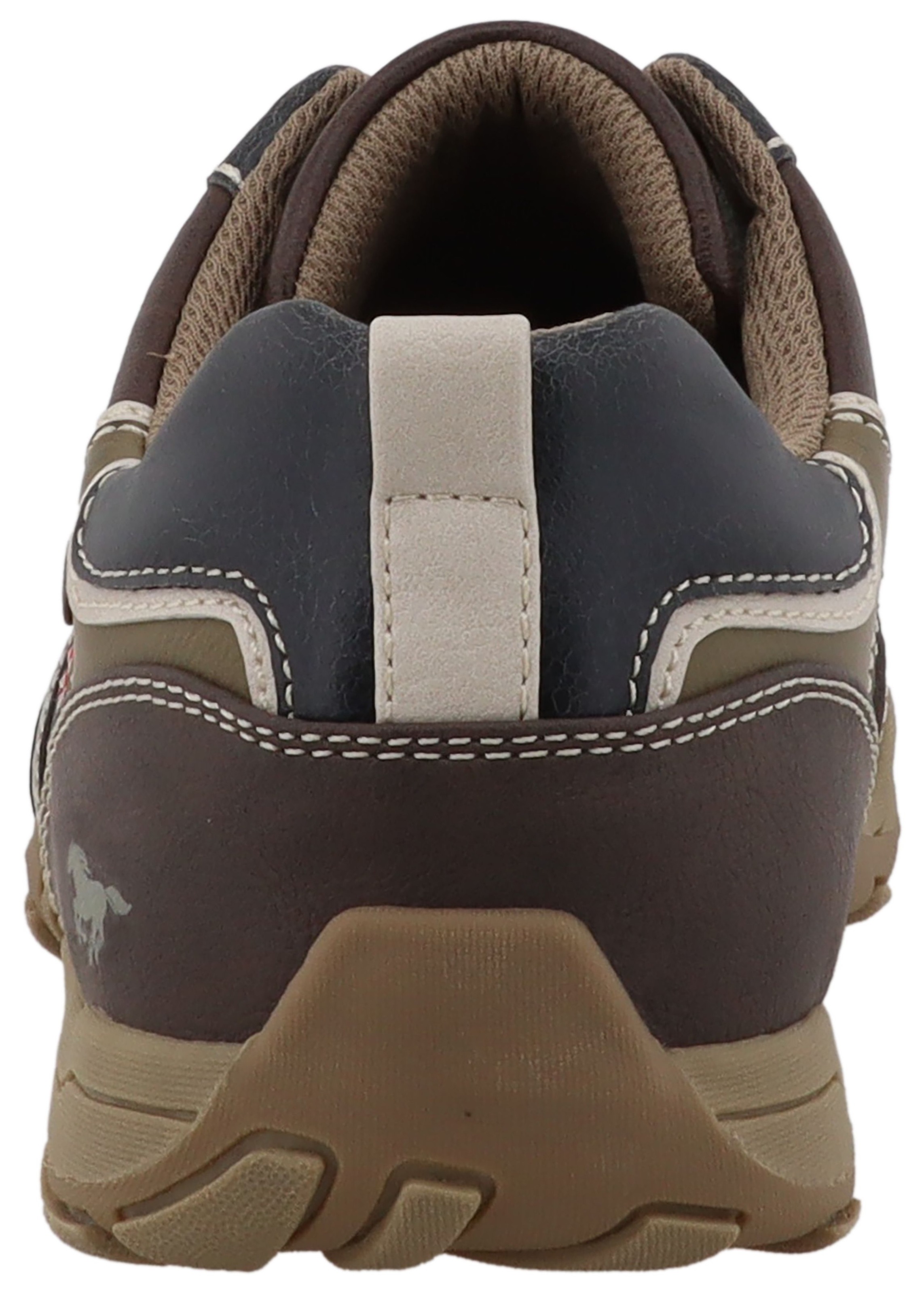 Mustang Shoes Sneaker »Ferdinando«  Freizeitschuh, Halbschuh, Schnürschuh mit auffälligen Kontrastnähten