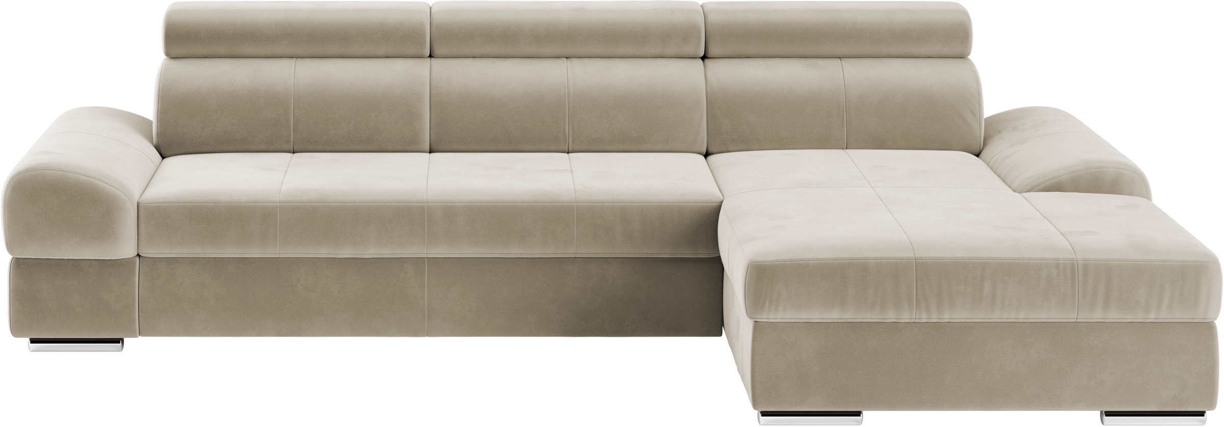 sit&more Ecksofa »Broadway L-Form«, inklusive Kopfteilverstellung, wahlweise mit Bettfunktion
