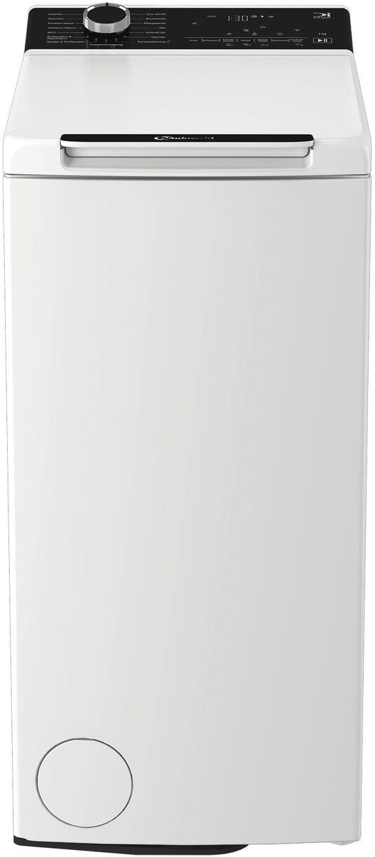 BAUKNECHT Waschmaschine Toplader »TBK Super Eco 7A BW« 7 kg 1200 U/min HomeWhiz – smarte Vernetzung für mehr Komfort