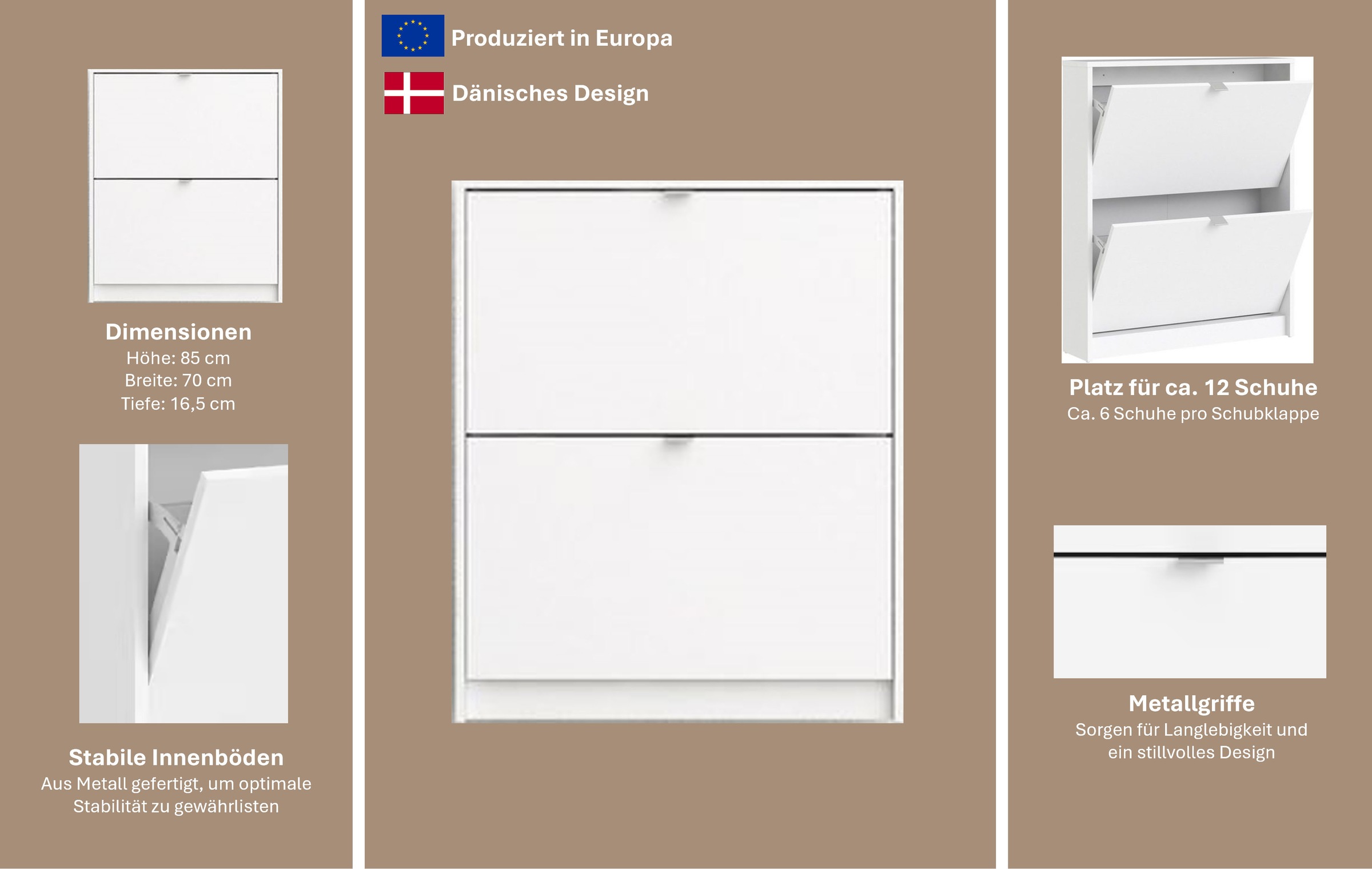 INOSIGN Schuhschrank »Shoes Schuhaufbewahrung, Schuhkommode, Schuhregal,« m günstig online kaufen