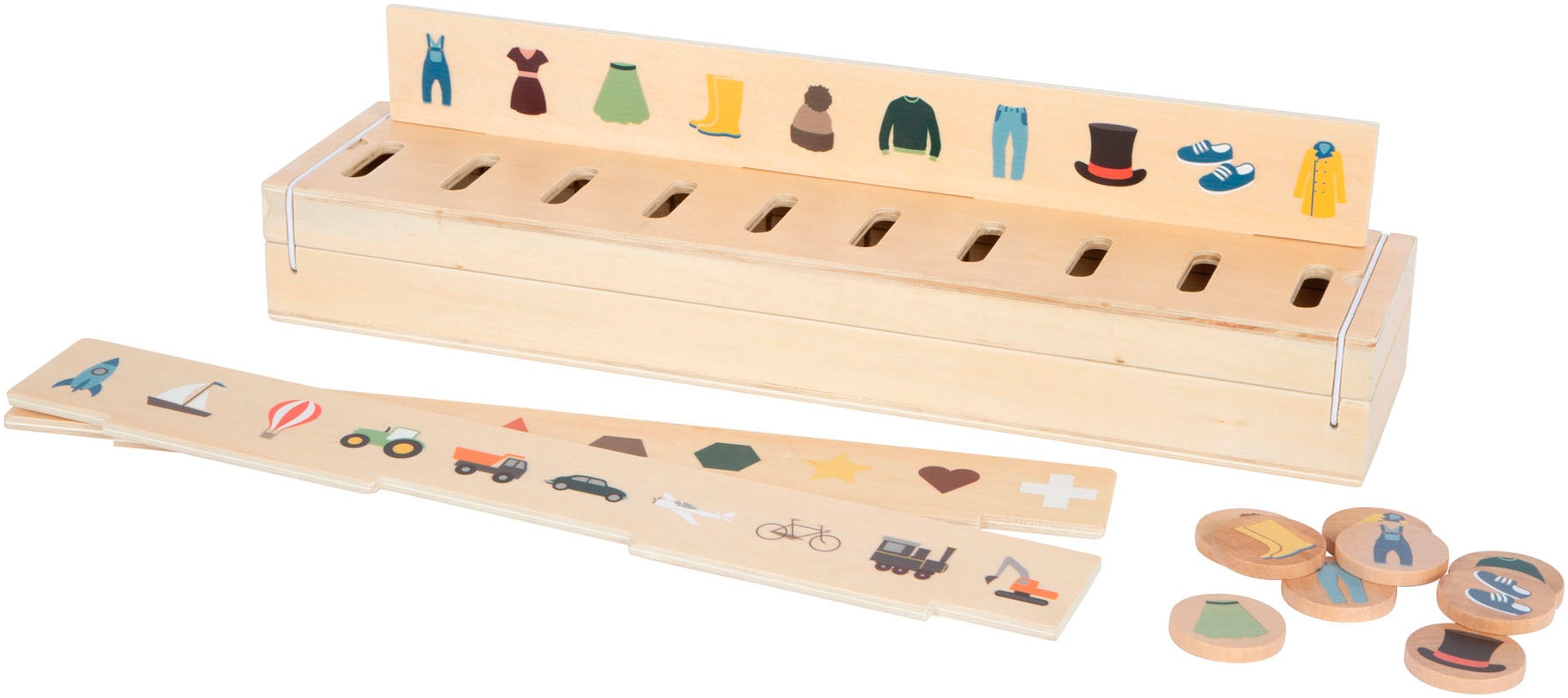 Small Foot Steckspielzeug »Bildersortierbox Weltentdecker«