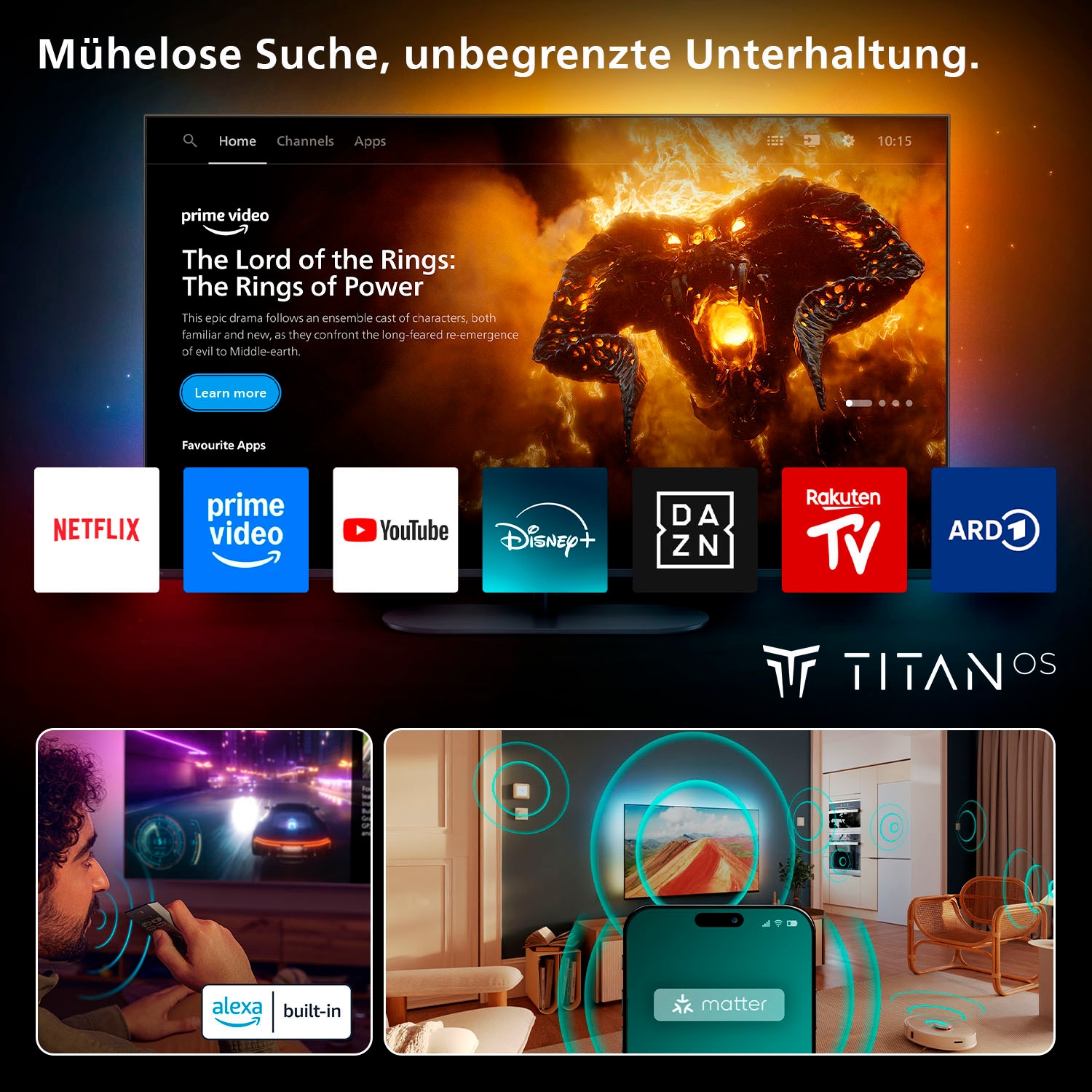 Philips LED-Fernseher »85PUS8500/12«, 4K Ultra HD, Smart-TV
