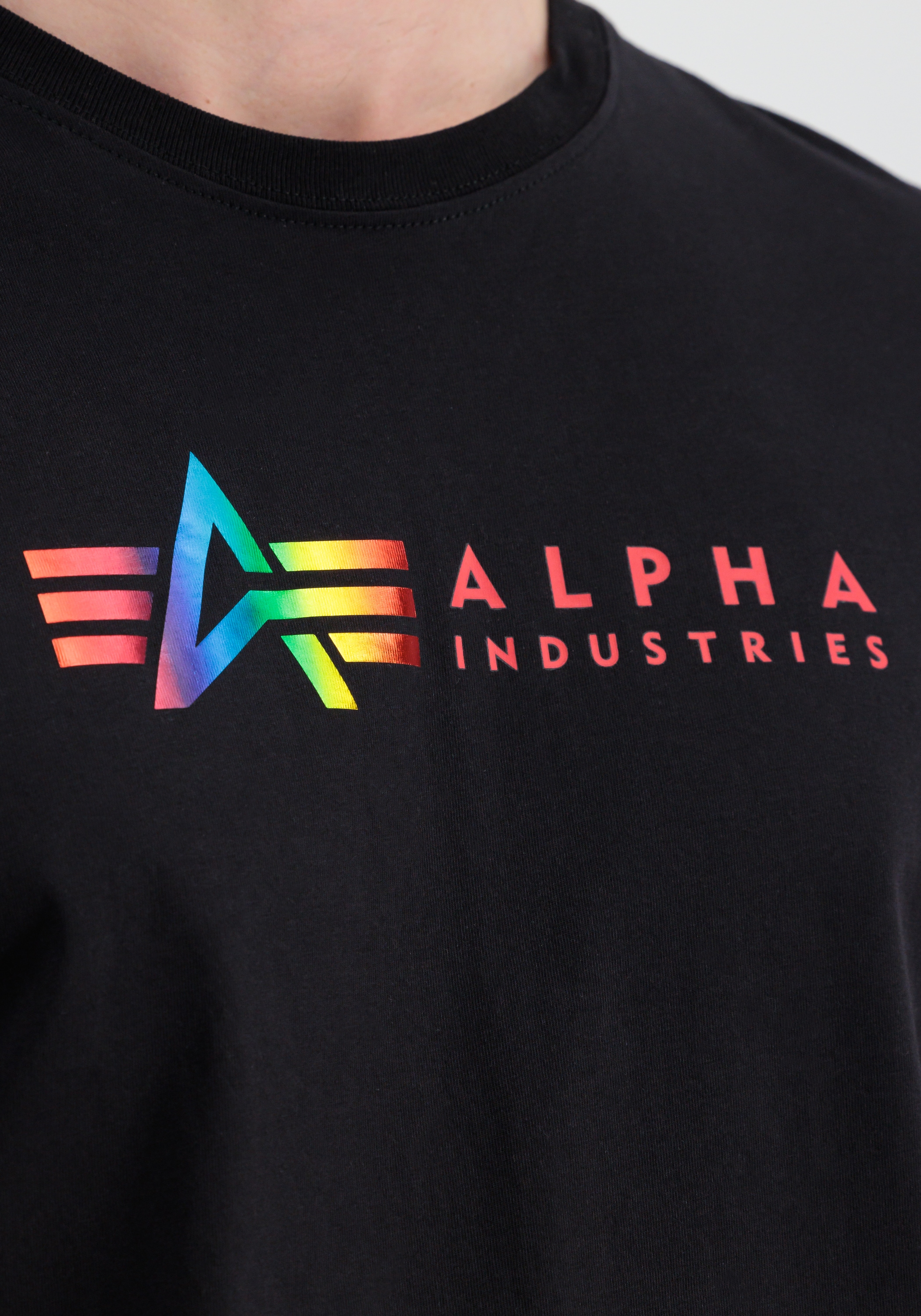 Alpha Industries T-Shirt »Alpha Industries Men - T-Shirts Alpha Label T-Shirt Metal«