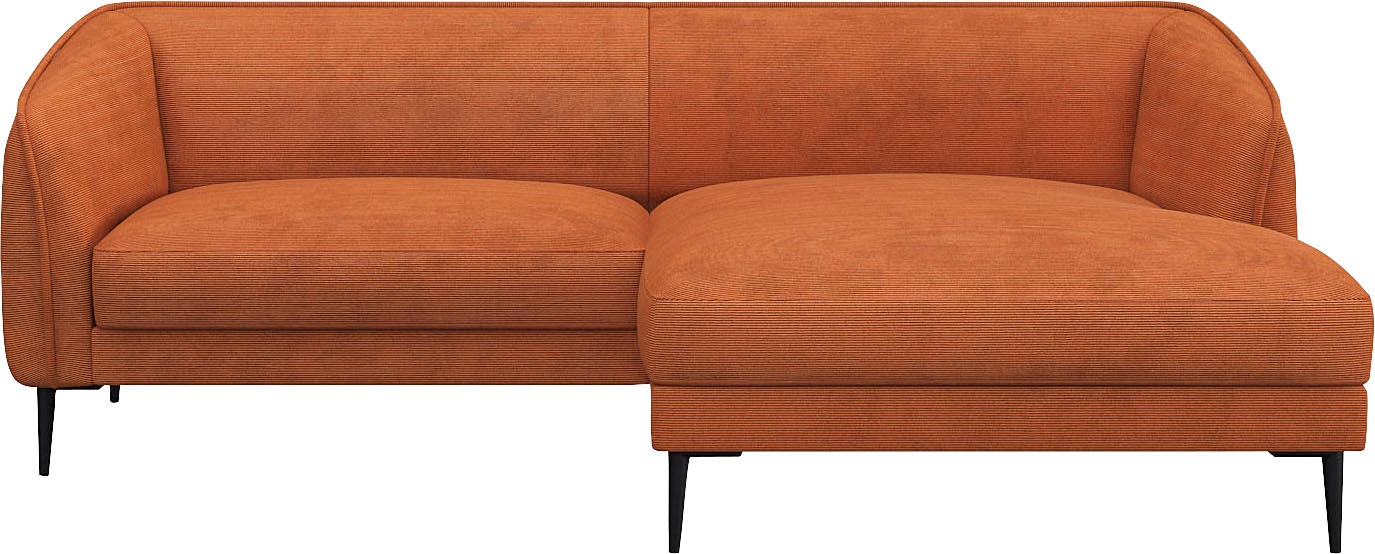 FLEXLUX Ecksofa »Belle Designsofa, bequem durch Kaltschaum im Sitz«, Skandi günstig online kaufen