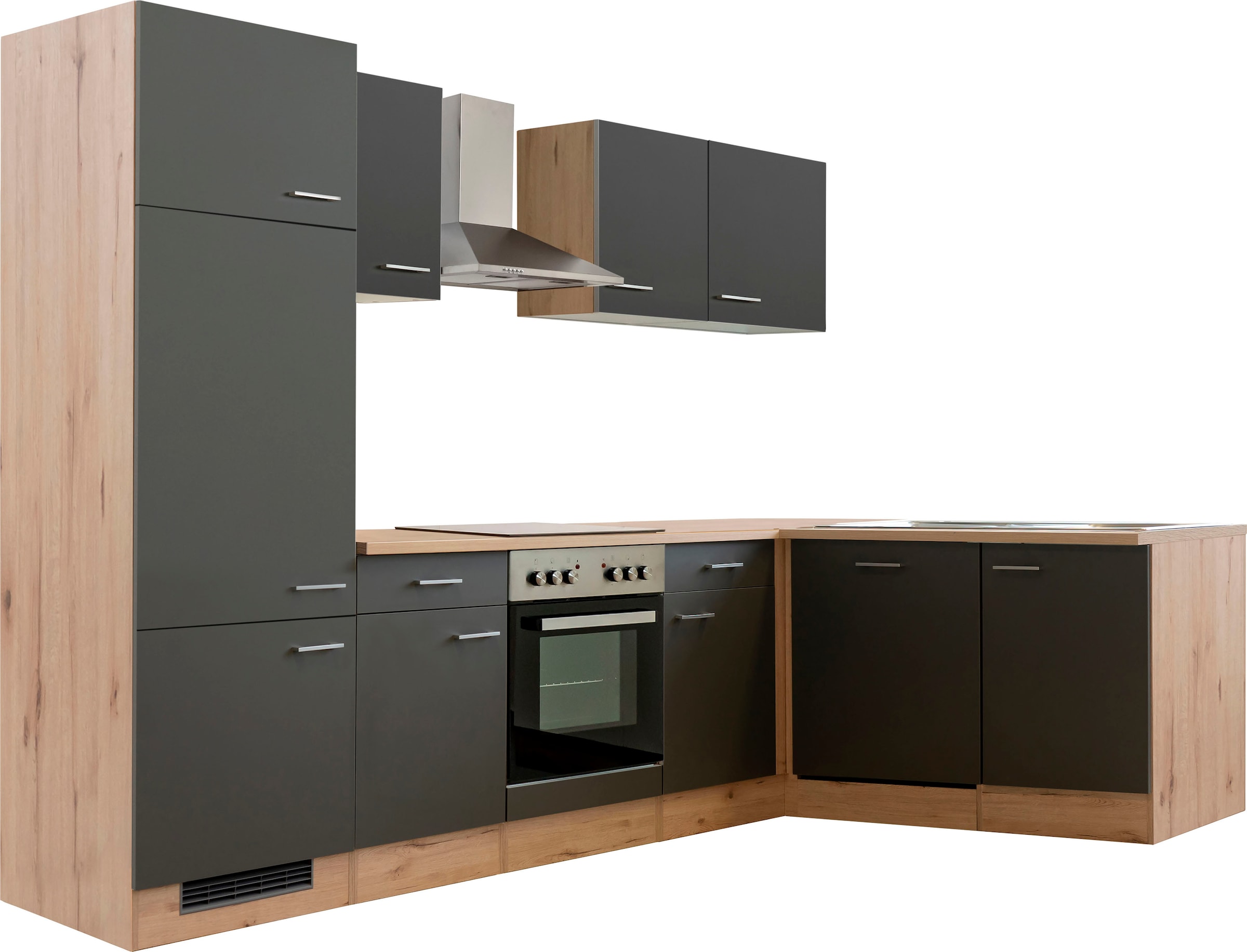 Flex-Well Küchenzeile »Morena«, mit E-Geräten, Gesamtbreite 280 x 170 cm günstig online kaufen
