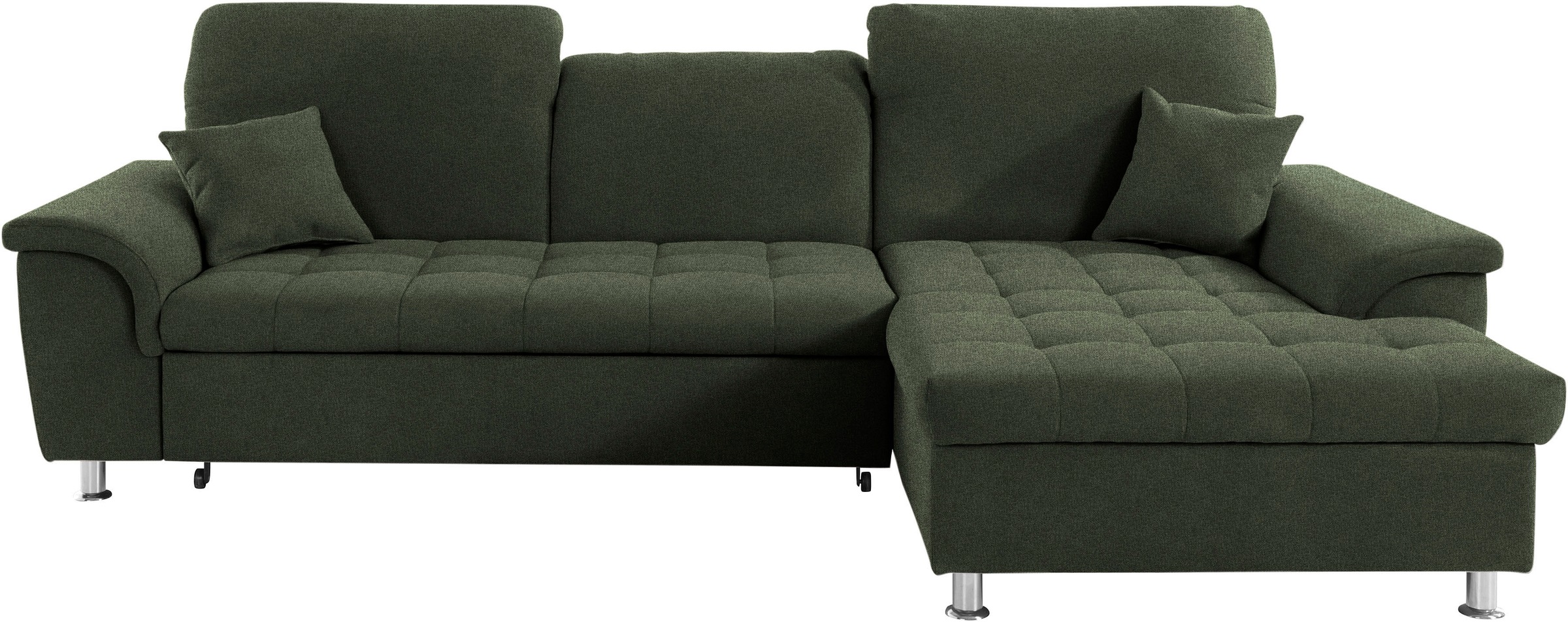 DOMO collection Ecksofa »Franzi L-Form«, wahlweise mit Kopfteilverstellung günstig online kaufen