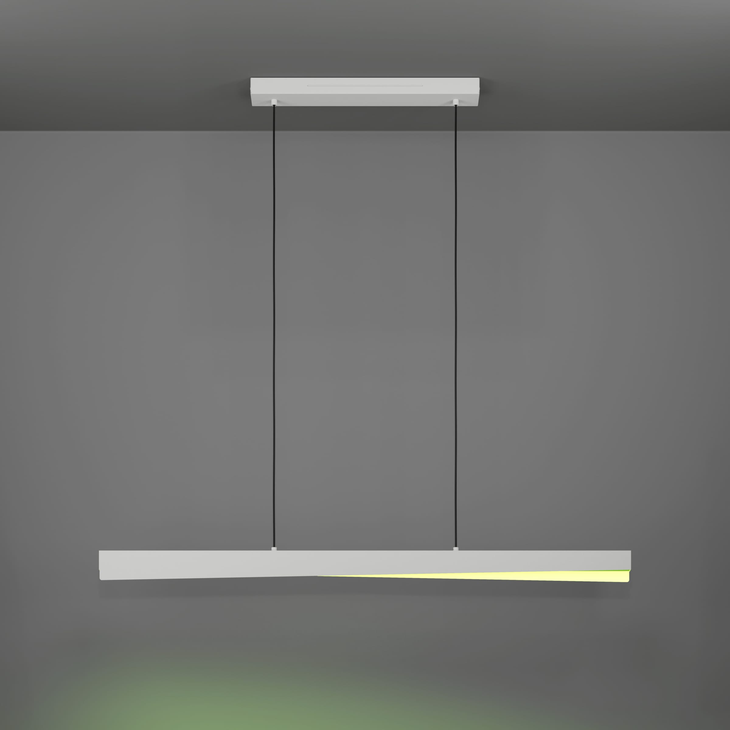 EGLO Hängeleuchte »BOLOGNANO-Z Pendellampe - Alu, Stahl - LED - 19W - IP20« LED-Modul 1 Stk. Kaltweiß | Neutralweiß | RGB | Warmweiß Hängelampe, Deckenlampe, Wohnzimmer, Esszimmer, L117 x B7 x H110 cm