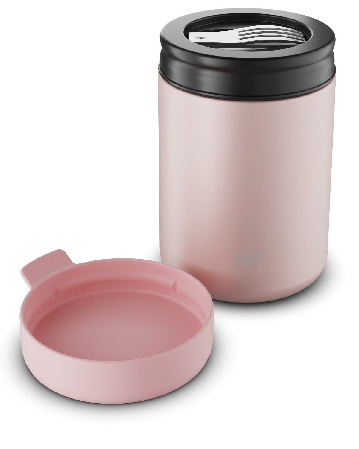 Alfi Thermobehälter »ISO FOOD MUG, Thermobehälter für Essen, spülmaschinenfest«, (1 tlg.), 0,35l, 5h heiß & 10h kalt, dicht & auslaufsicher, mit Göffel