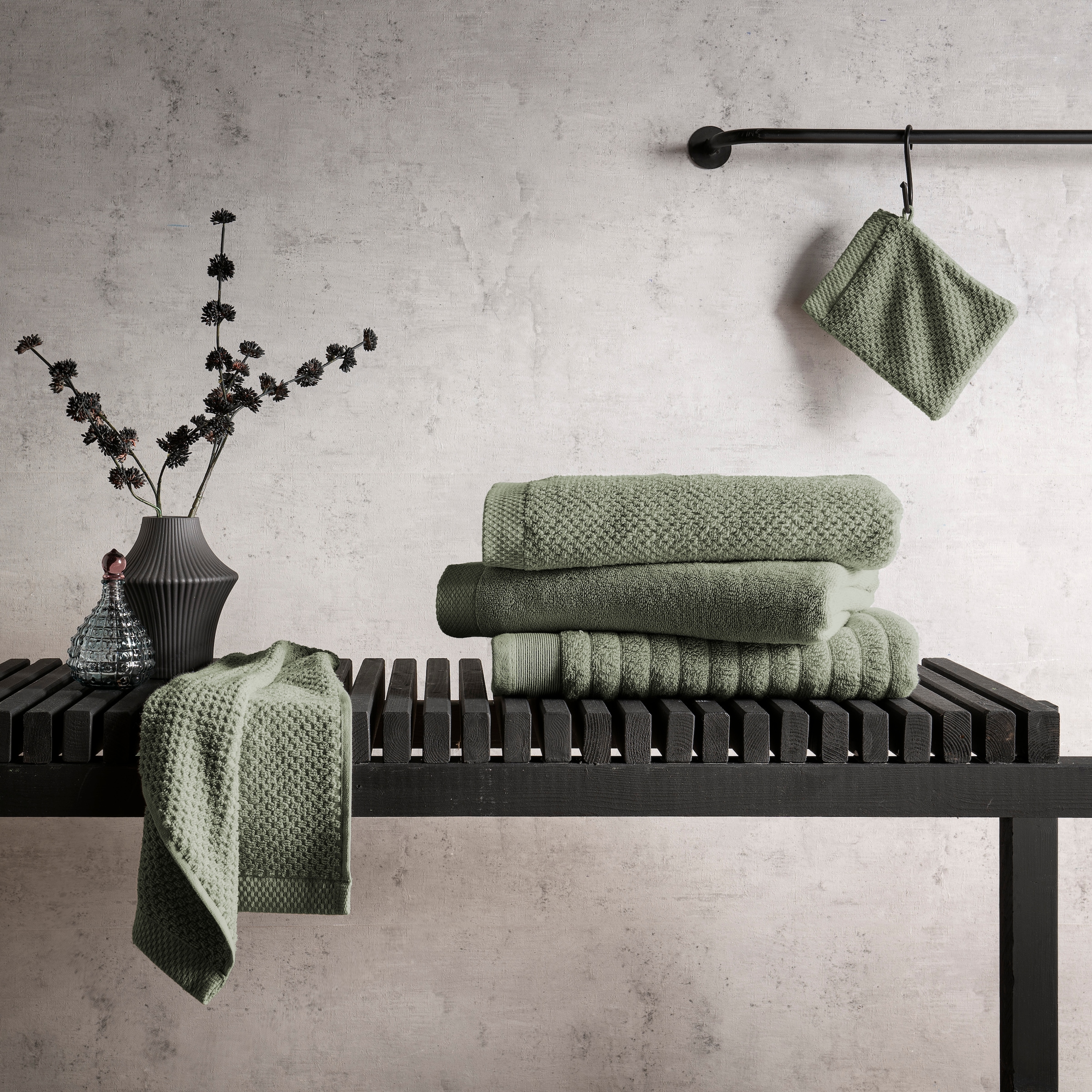 Heckett & Lane Handtücher »Heckettlane Handtuch Grant« Handtücherset aus hochwertige Baumwolle, 650gr/m²