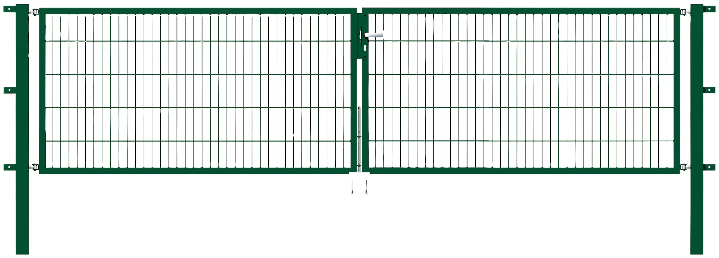 ALBERTS Zaundoppeltür »Flexo« 400 cm Breite, in versch. Höhen grün