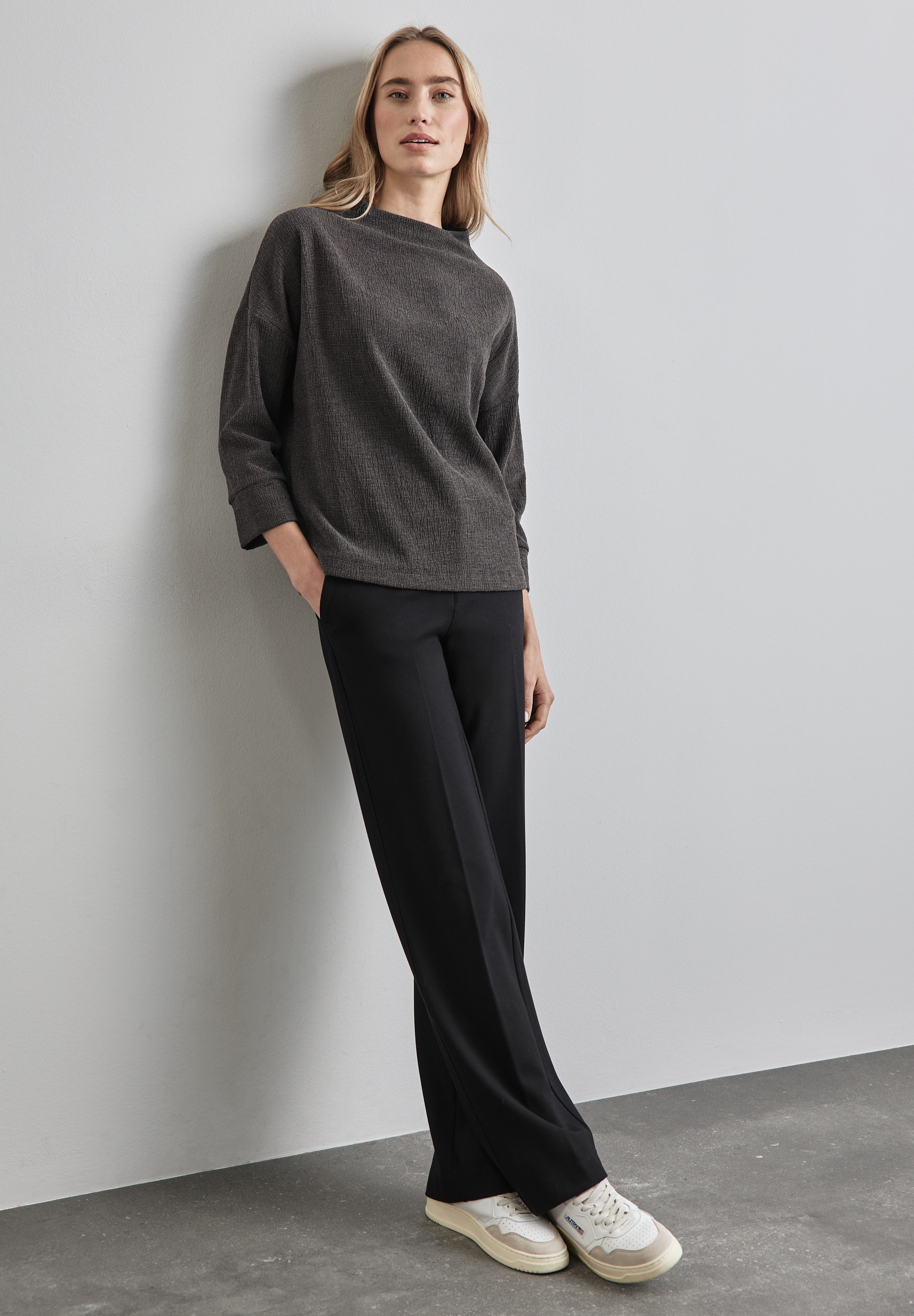 STREET ONE 3/4-Arm-Shirt, mit Struktur