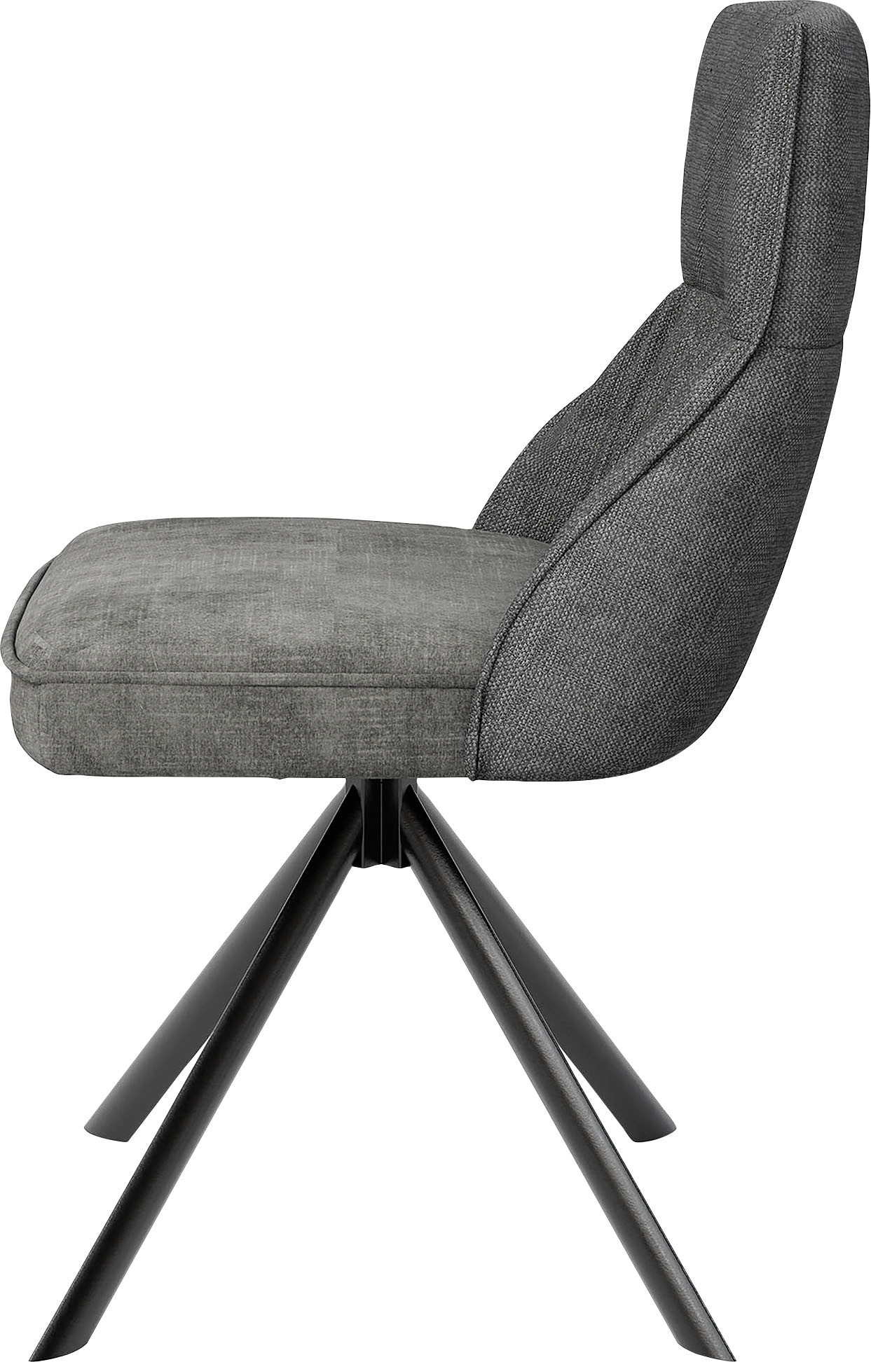 byLIVING Esszimmerstuhl »California«, (Set), 2 St., Samtstoff Velvet-Webstoff, 2er-Set, mit Taschenfederkern, 180 Grad drehbar mit Rückholfunktion