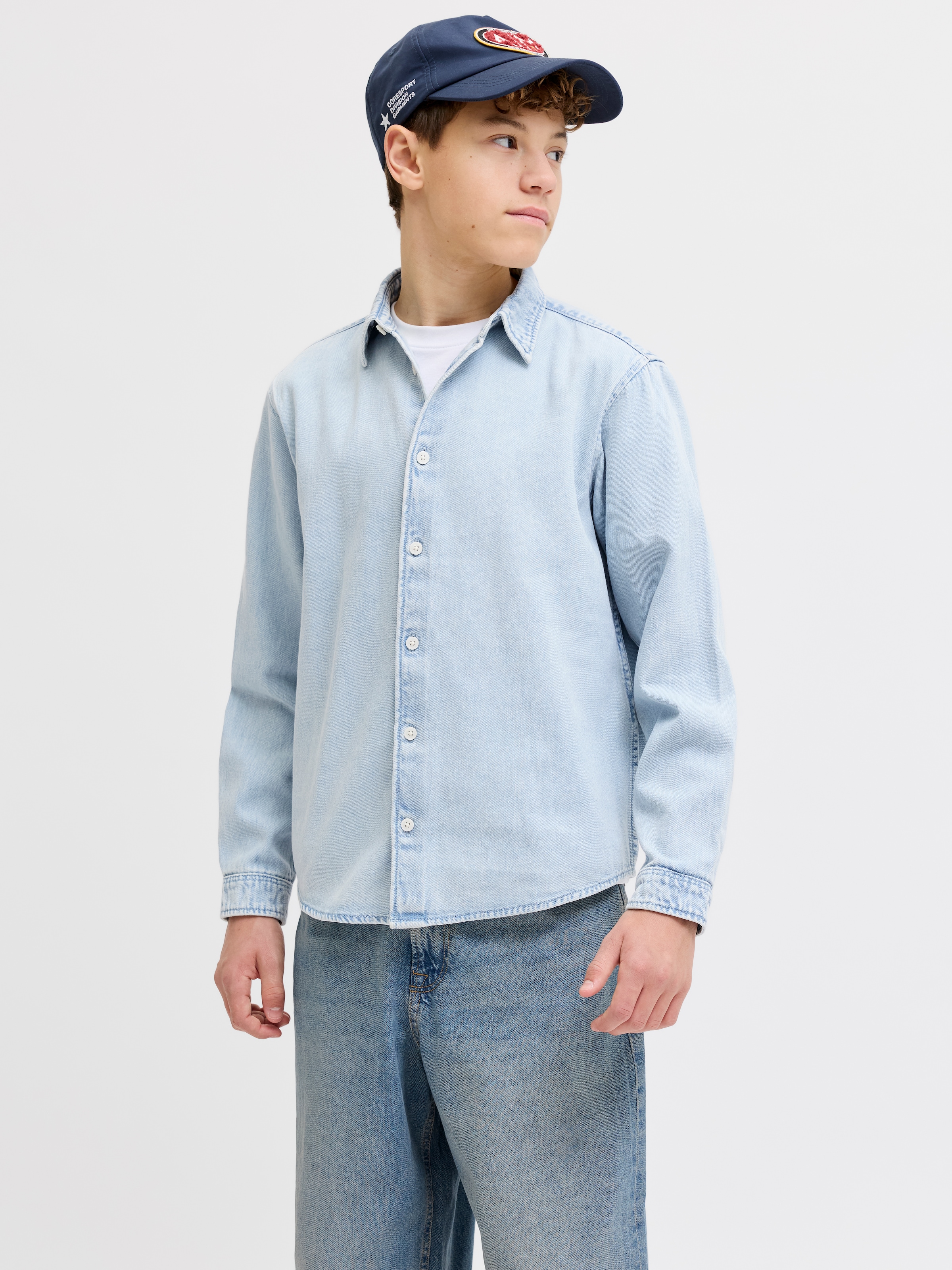 Jack & Jones Junior Langarmhemd »JORNORREBRO DENIM SHIRT LS JNR«