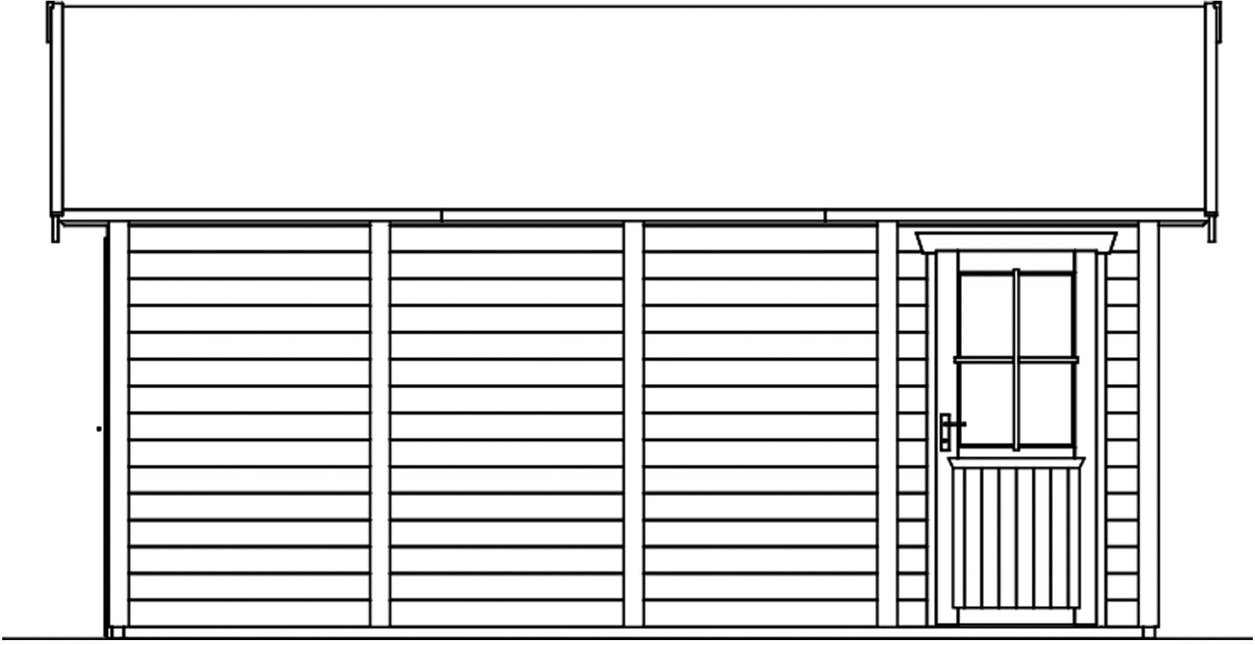 Skanholz Garage »Varberg 3«, 570 x 525 cm