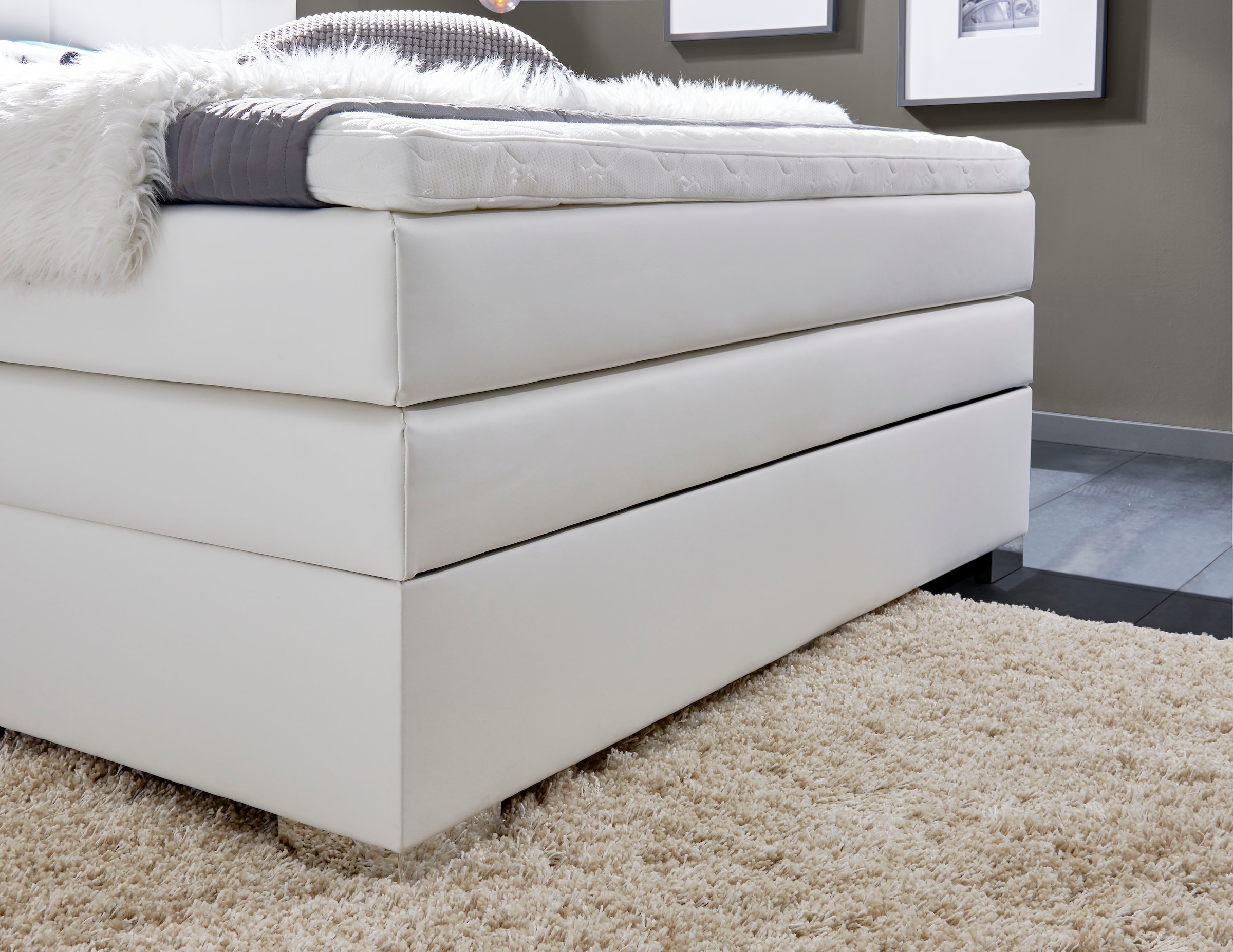 INOSIGN Boxspringbett »Airdrie«, inkl. Bettkasten und Topper