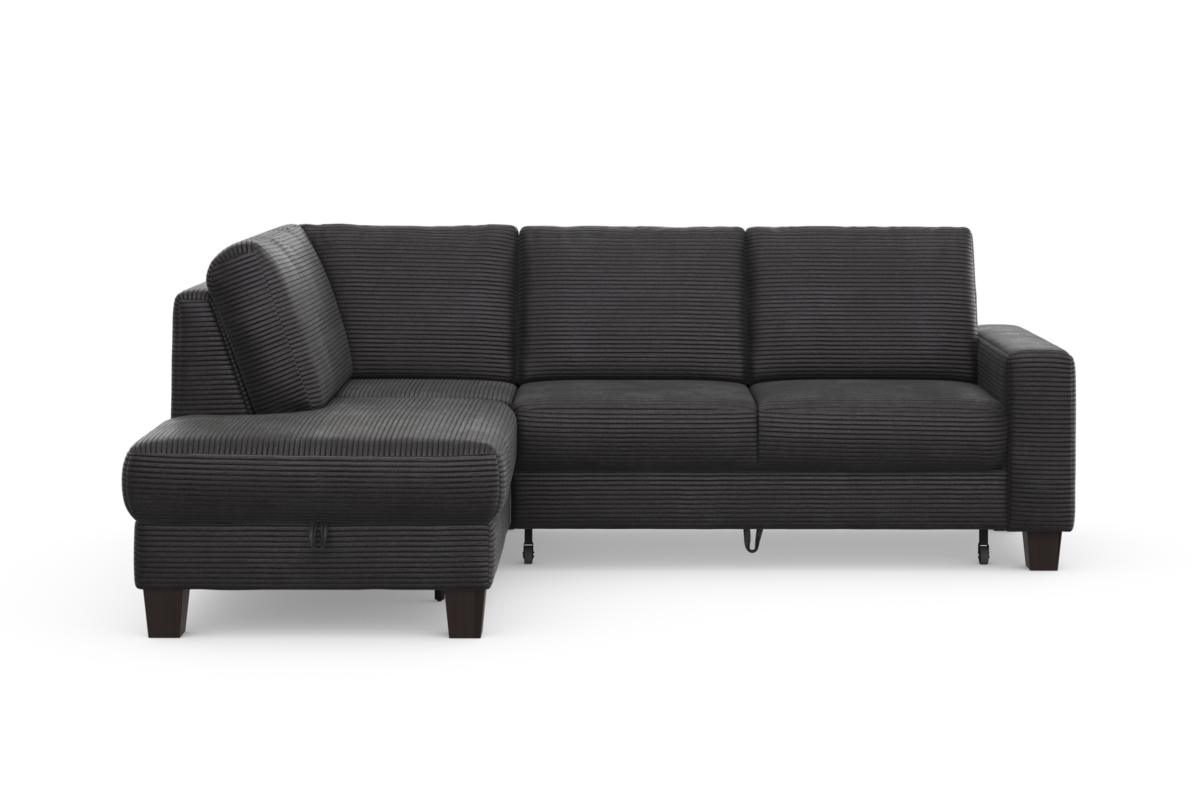 Home affaire Ecksofa »Summer L-Form«, mit Ottomane, mit oder ohne Bettfunktion und Bettkasten, Cord-Bezug