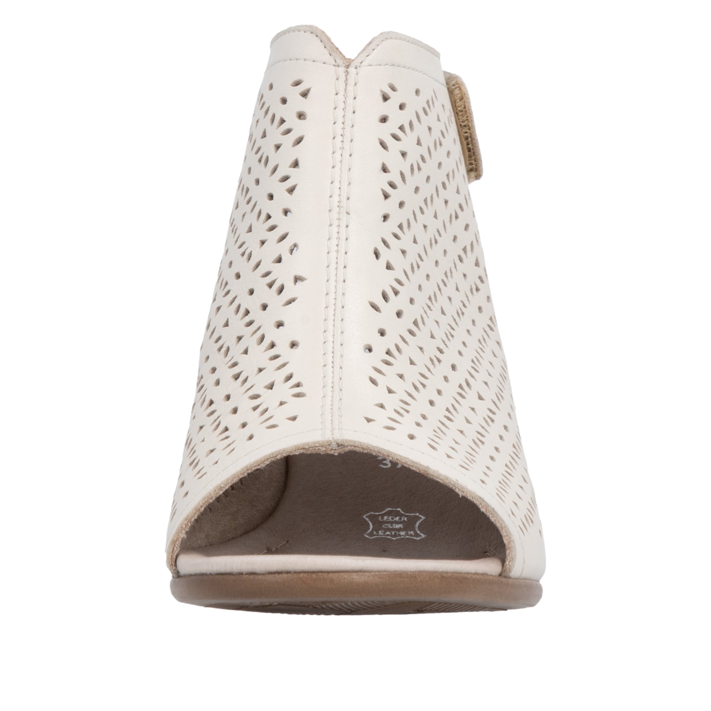 Remonte Schaftsandalette  Sommerschuh mit Blockabsatz und Klettriemchen an der Ferse