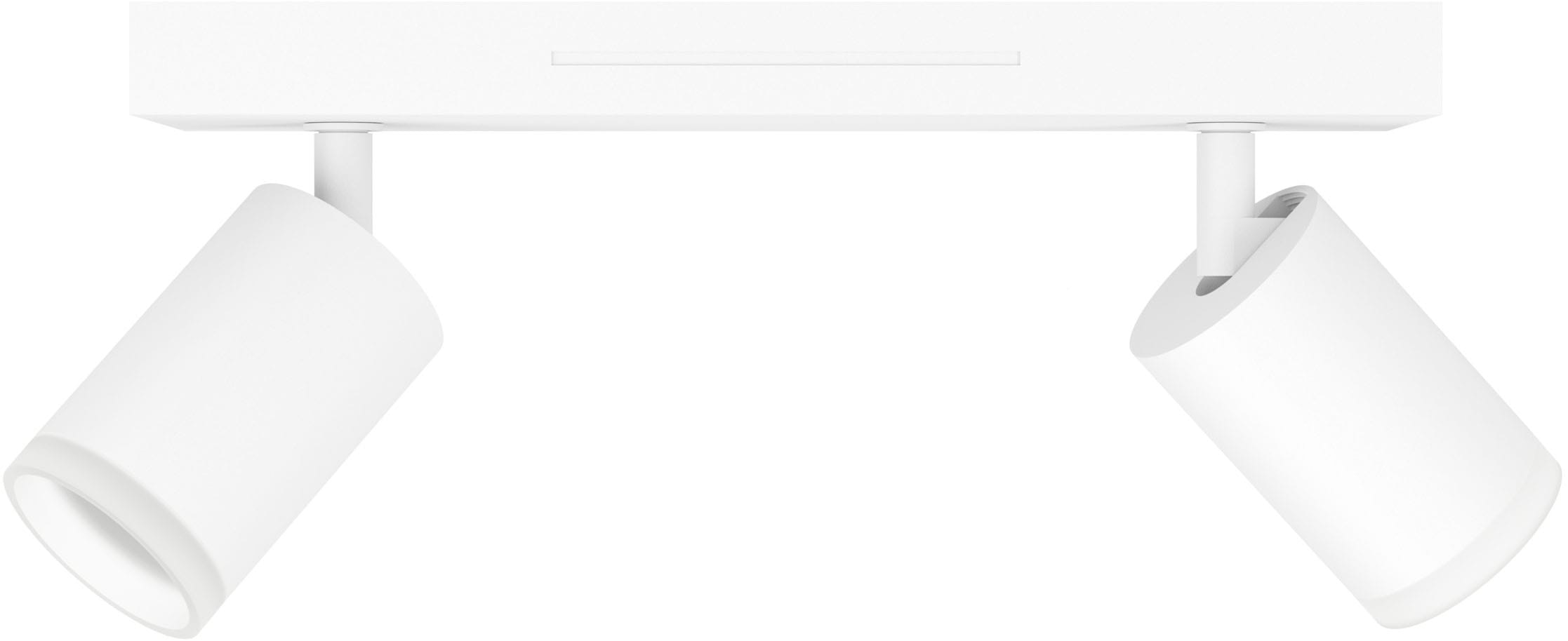 EGLO Deckenleuchte »MELITELLO-Z Spotlampe - Alu, Stahl - LED - 2X3,7W - IP20« LED-Modul 1 Stk. Kaltweiß | Neutralweiß | RGB | Warmweiß Wandleuchte, Wandspot, schwenkbar, Strahler, L25 x B10,5 x H8 cm