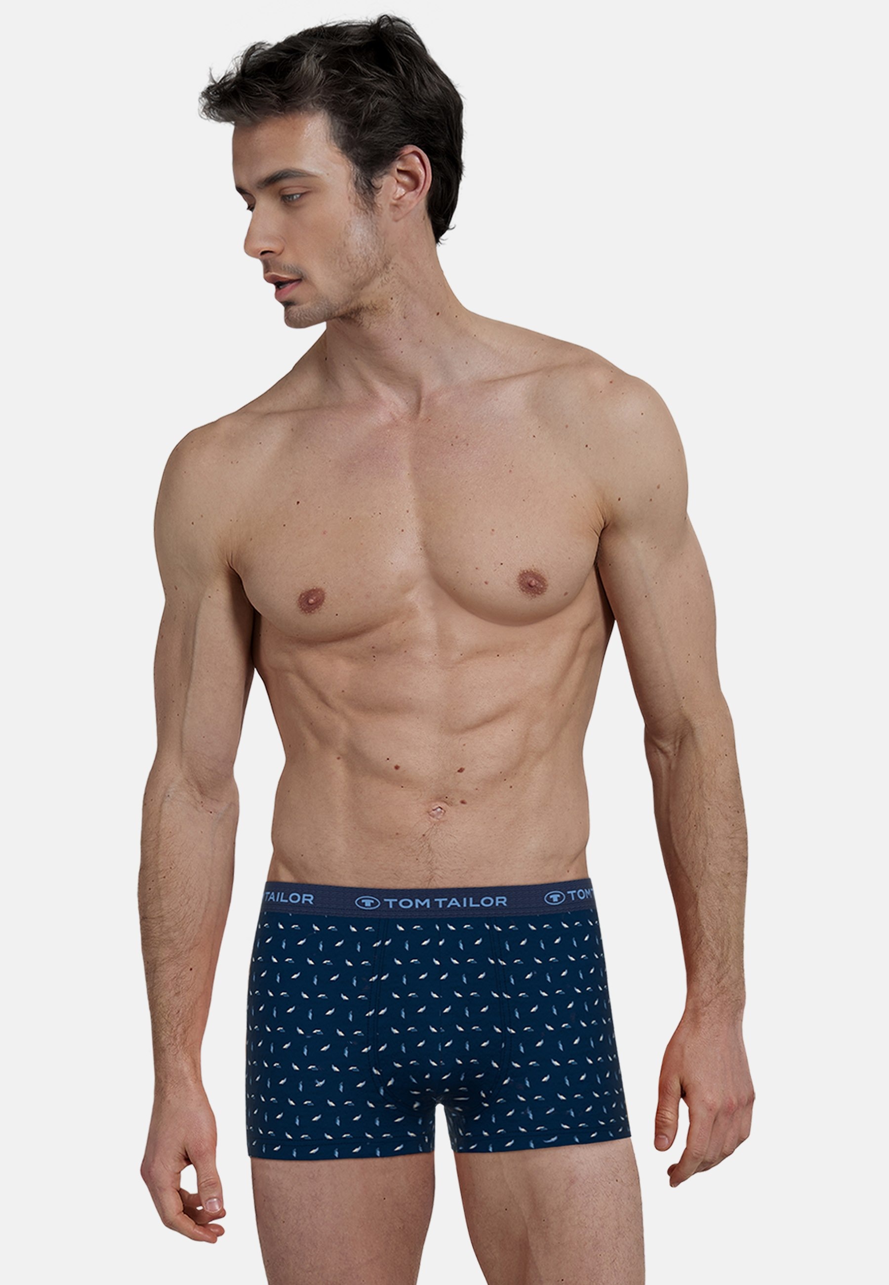 TOM TAILOR Boxershorts »Buffer«, (3er Pack), mit Logobund