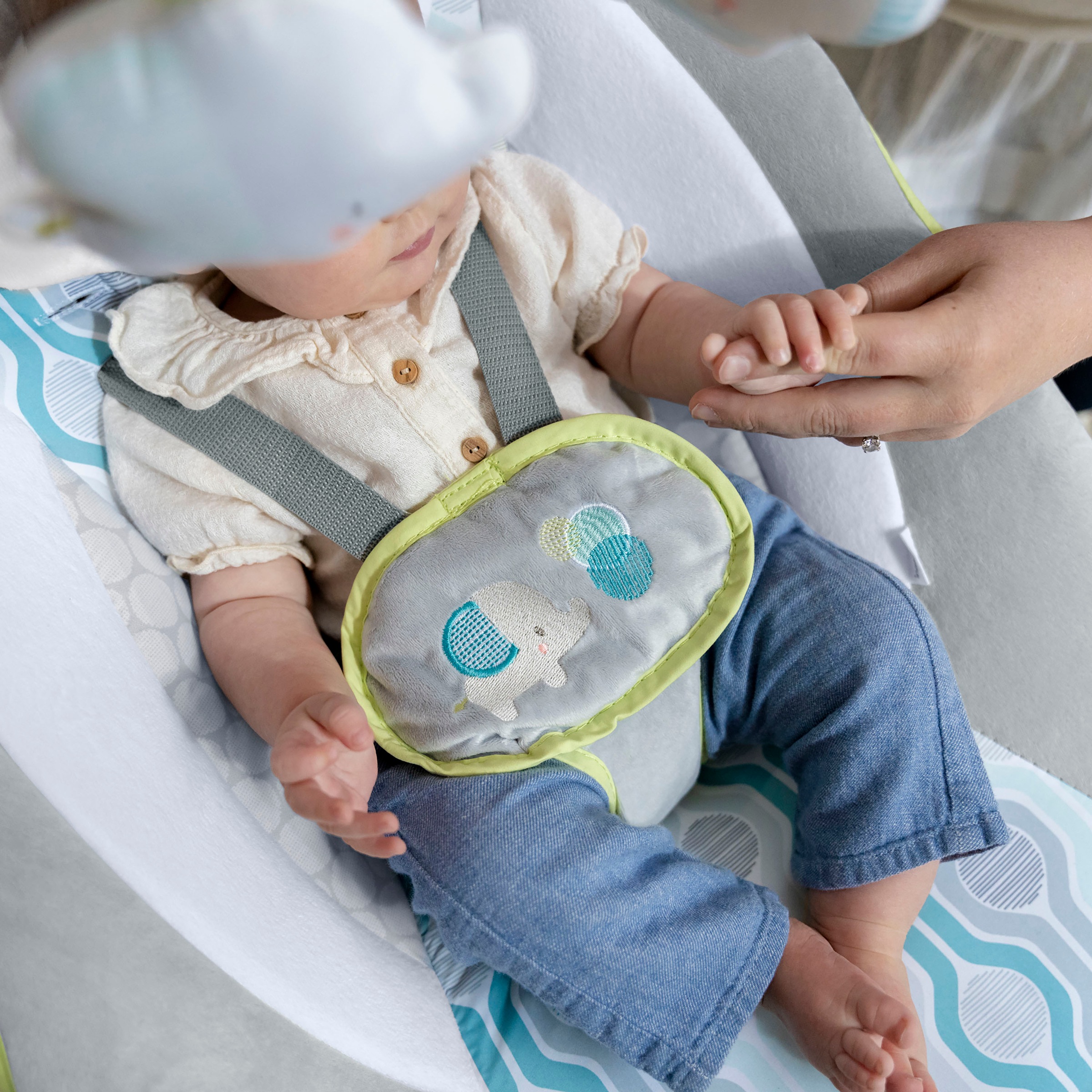 ingenuity Babywippe »SimpleComfort Compact Soothing Swing - Everston«, mit Sound-Effekt