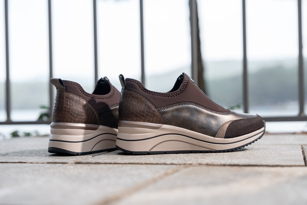 Remonte Slip-On Sneaker  Freizeitschuh, Halbschuh, Schlupfschuh mit Front-Reißverschluss