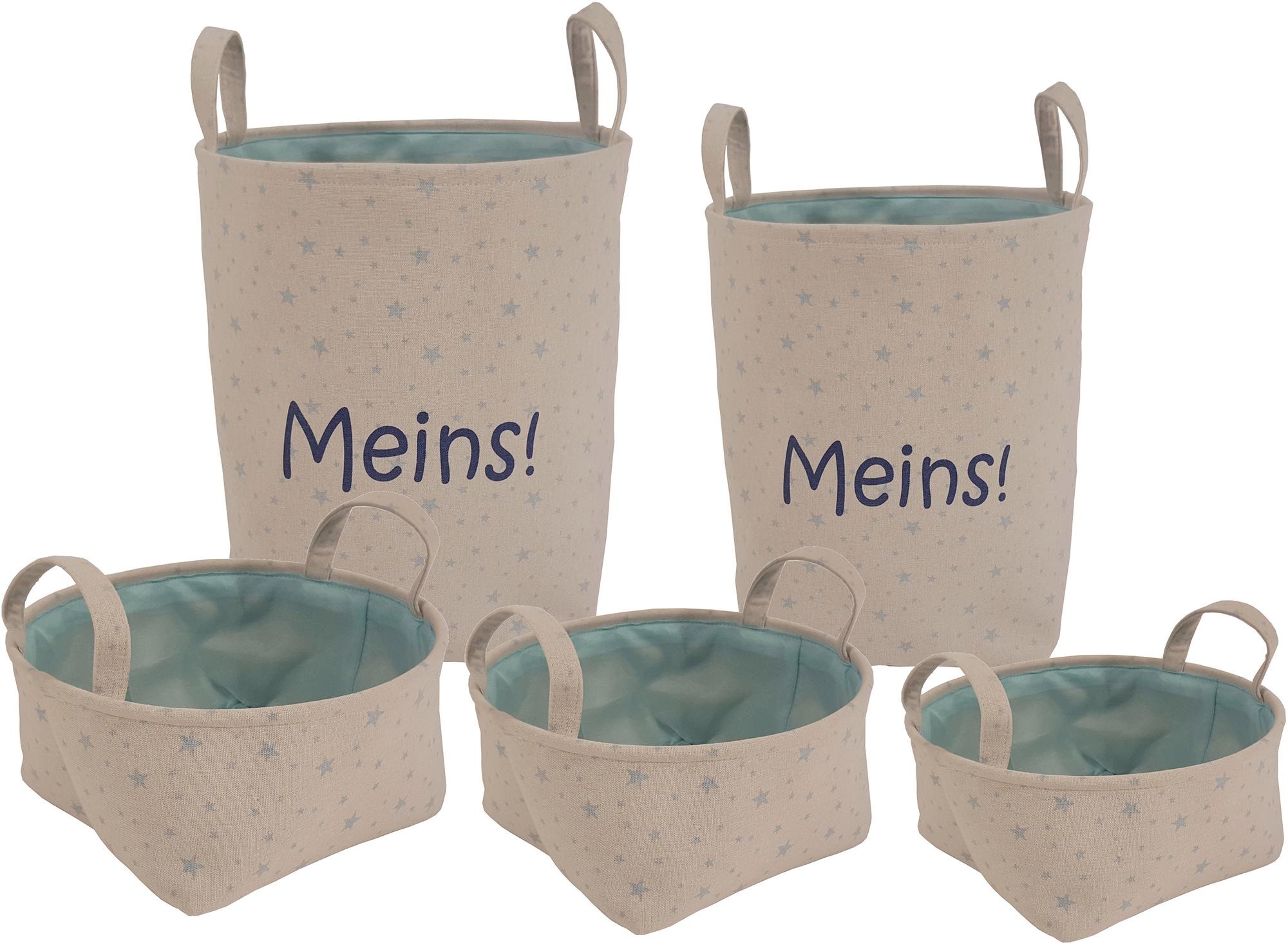 Franz Müller Flechtwaren Aufbewahrungsbox »Kids - Meins«, (Set, 5 St.), 5er Set kaufen