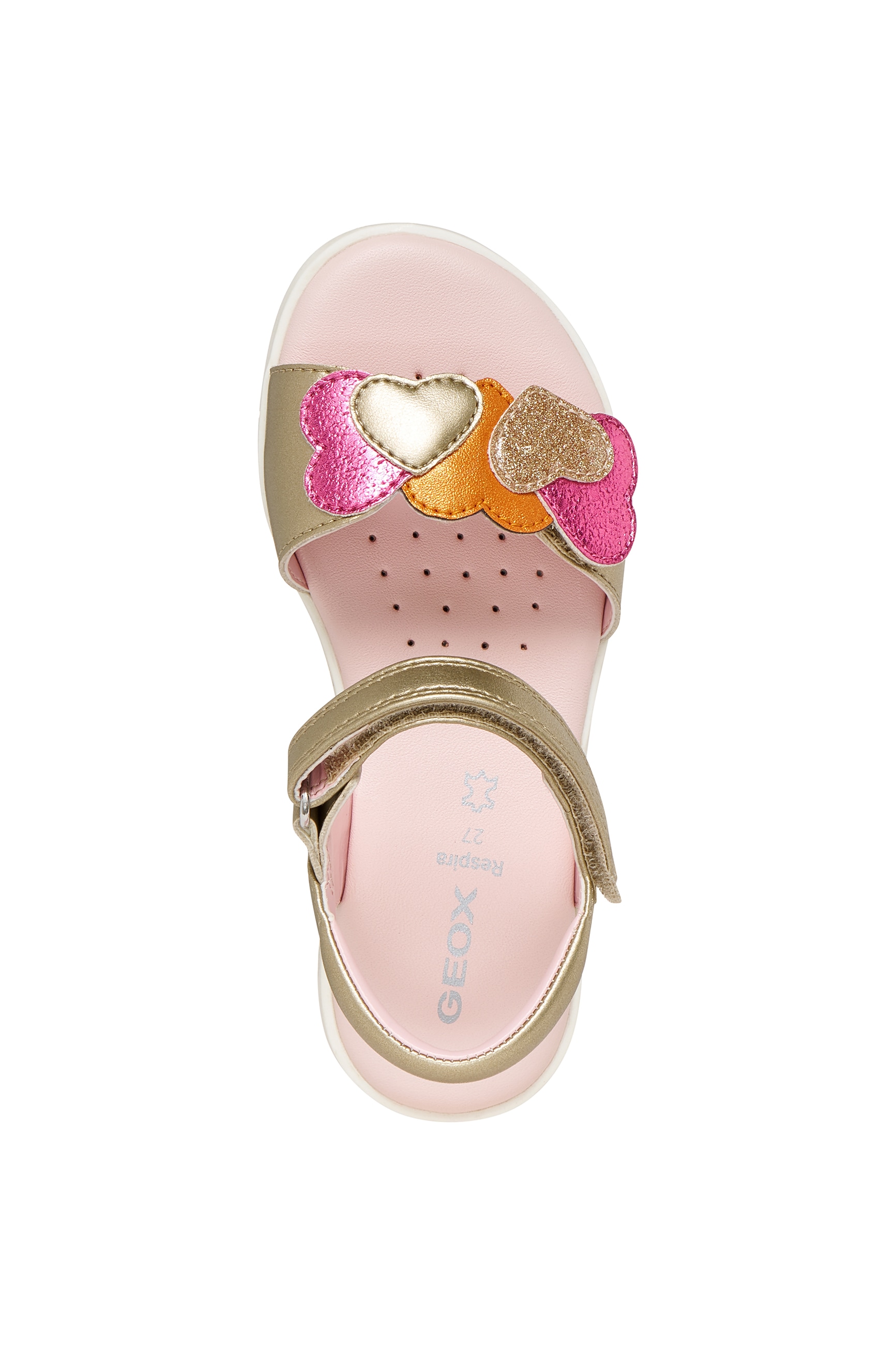 Geox Sandale »J SANDAL JOYFOOT GIR«  Sandale mit Fersenriemen, Größenschablone zum Download