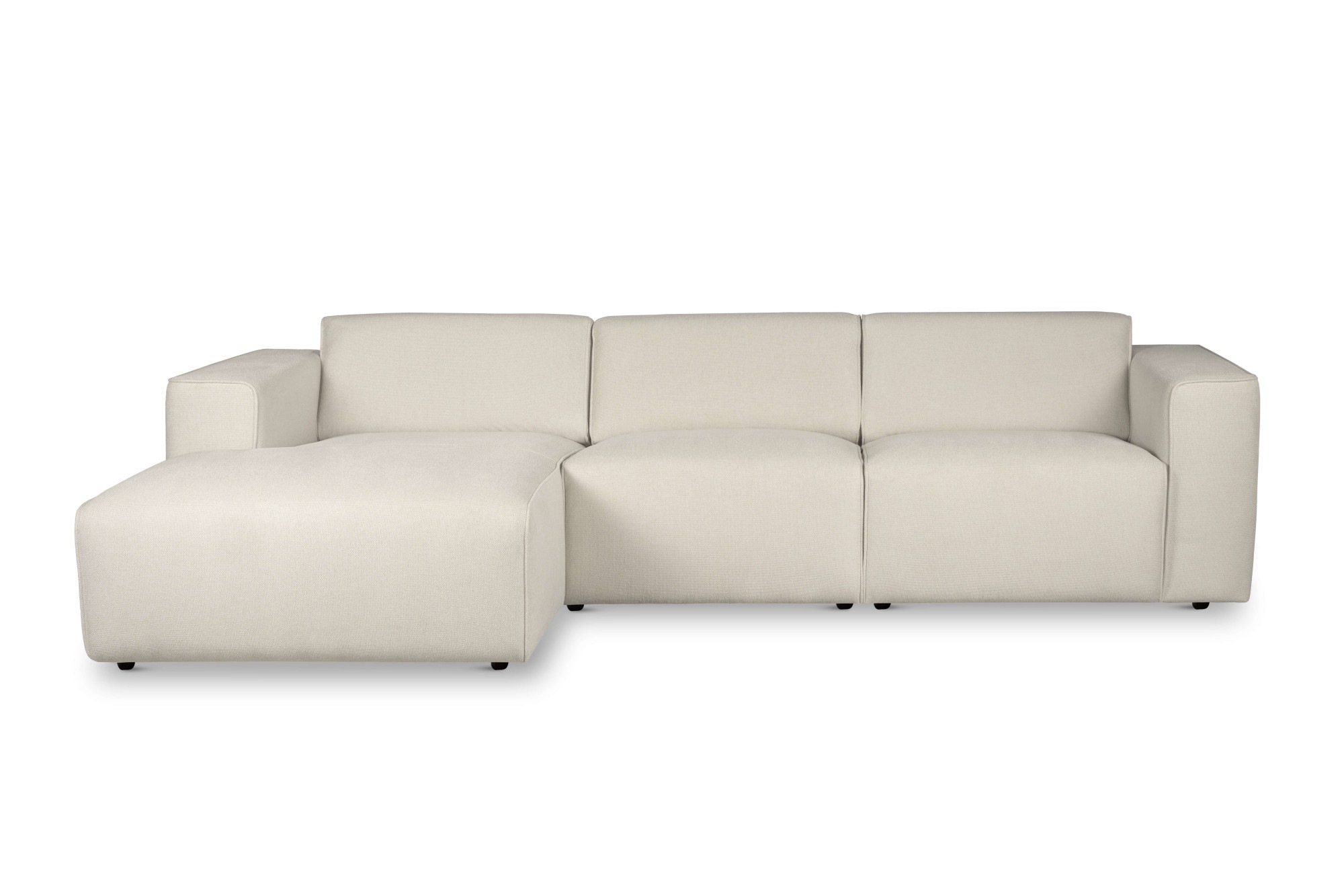 andas Ecksofa »Noord mit Kedernaht, Breite 281 cm, L-Form« Cord, Struktur, günstig online kaufen