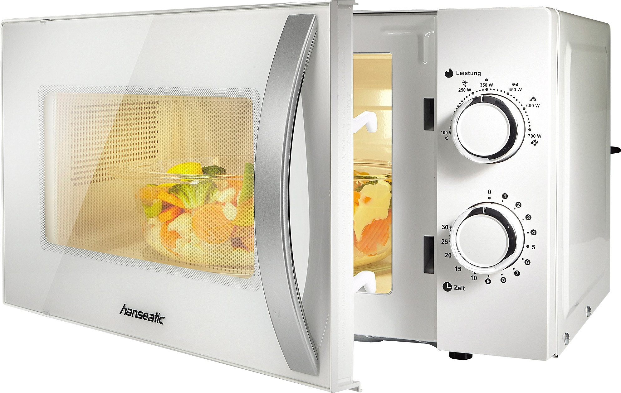 Hanseatic Mikrowelle »634711«, Mikrowelle, 700 W, Auftaufunktion, 6 Leistun günstig online kaufen