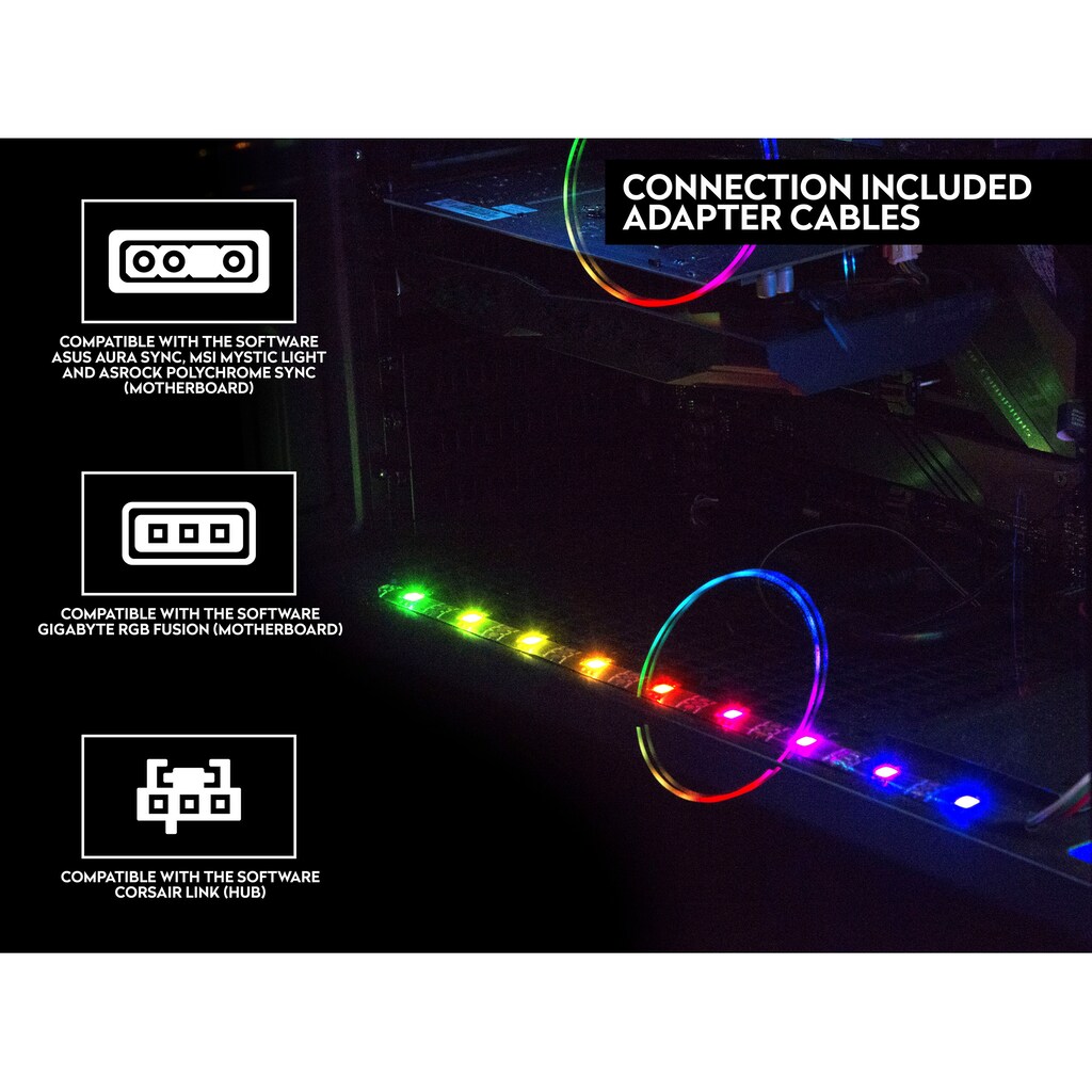 Speedlink LED Stripe »MYX LED PC Kit«